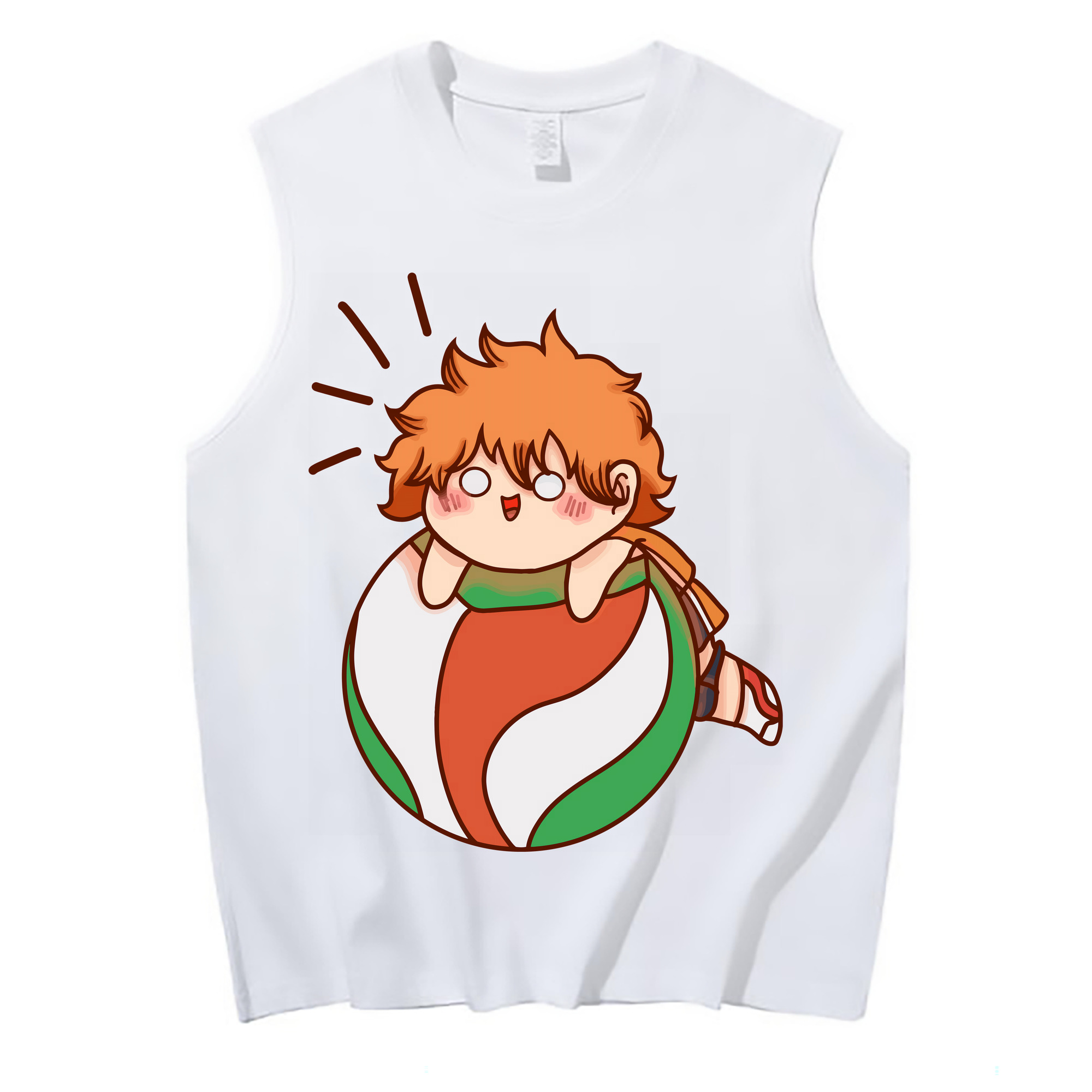 （画像用） ハイキュー!! Haikyu!! コットン100％タンクトップ（フロントプリント）