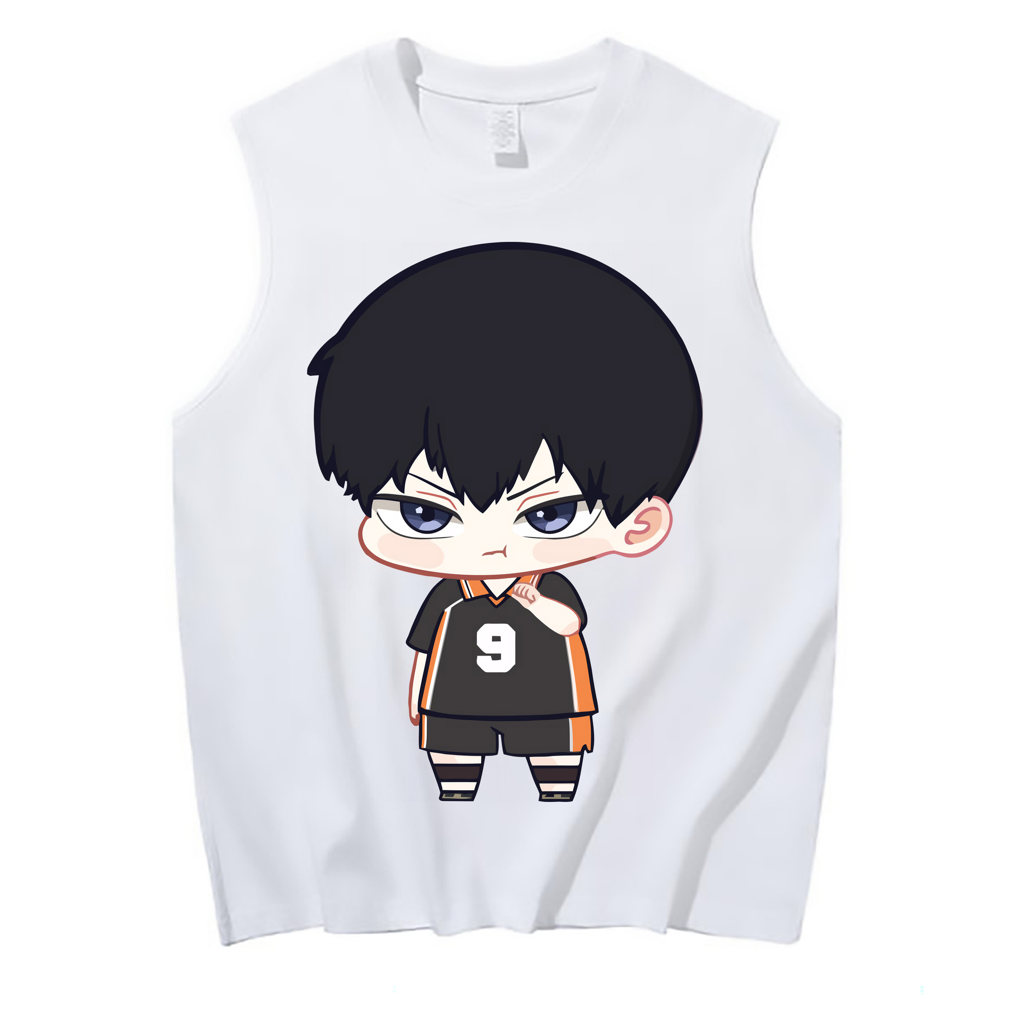 （画像用） ハイキュー!! Haikyu!! コットン100％タンクトップ（フロントプリント）