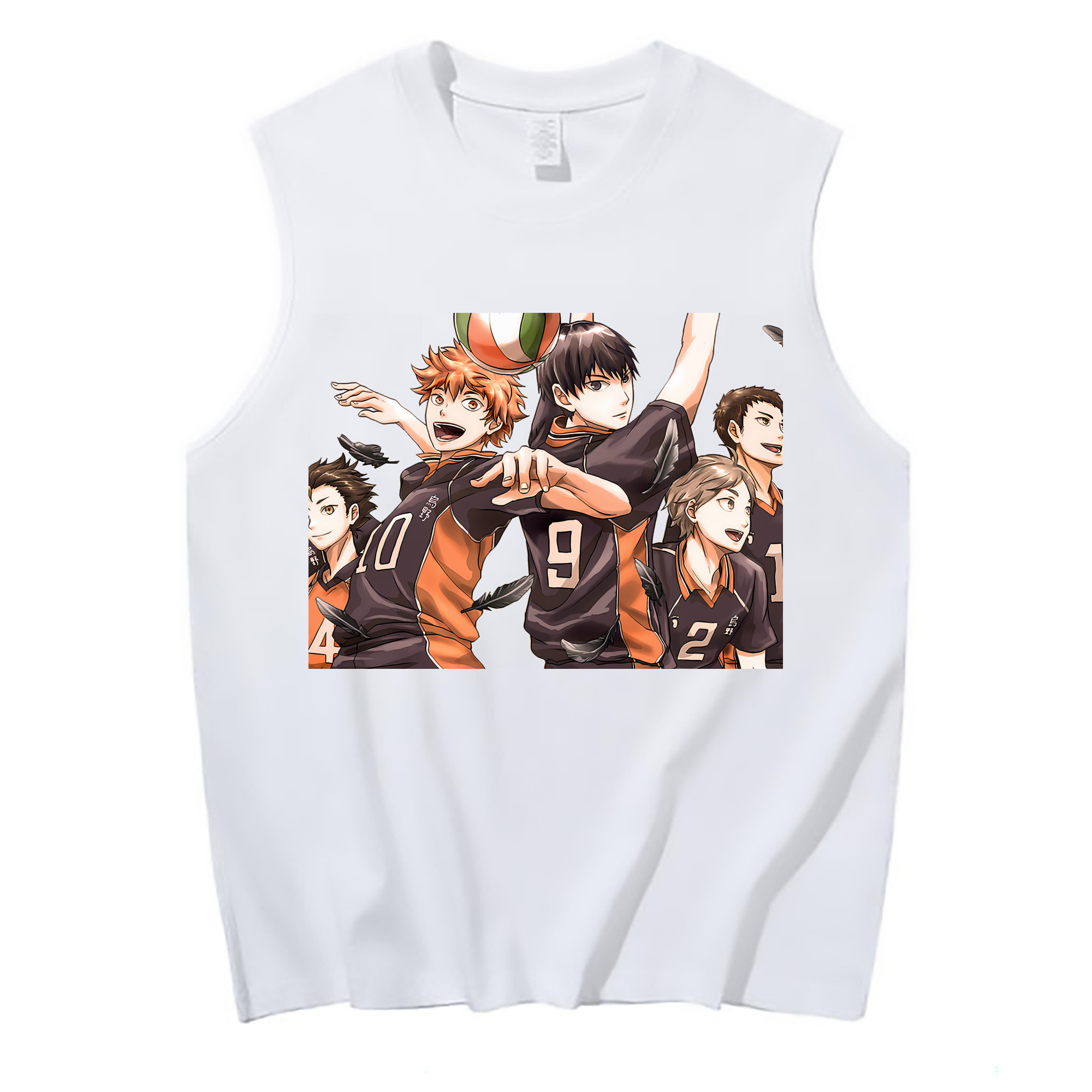 （画像用） ハイキュー!! Haikyu!! コットン100％タンクトップ（フロントプリント）