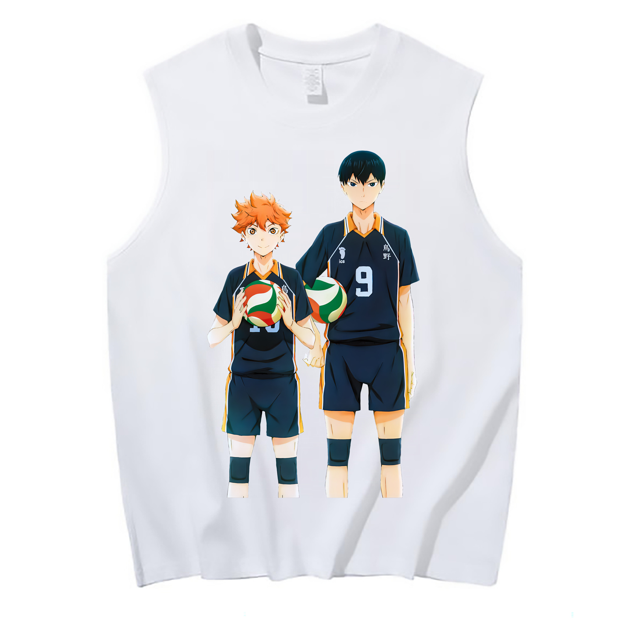（画像用） ハイキュー!! Haikyu!! コットン100％タンクトップ（フロントプリント）