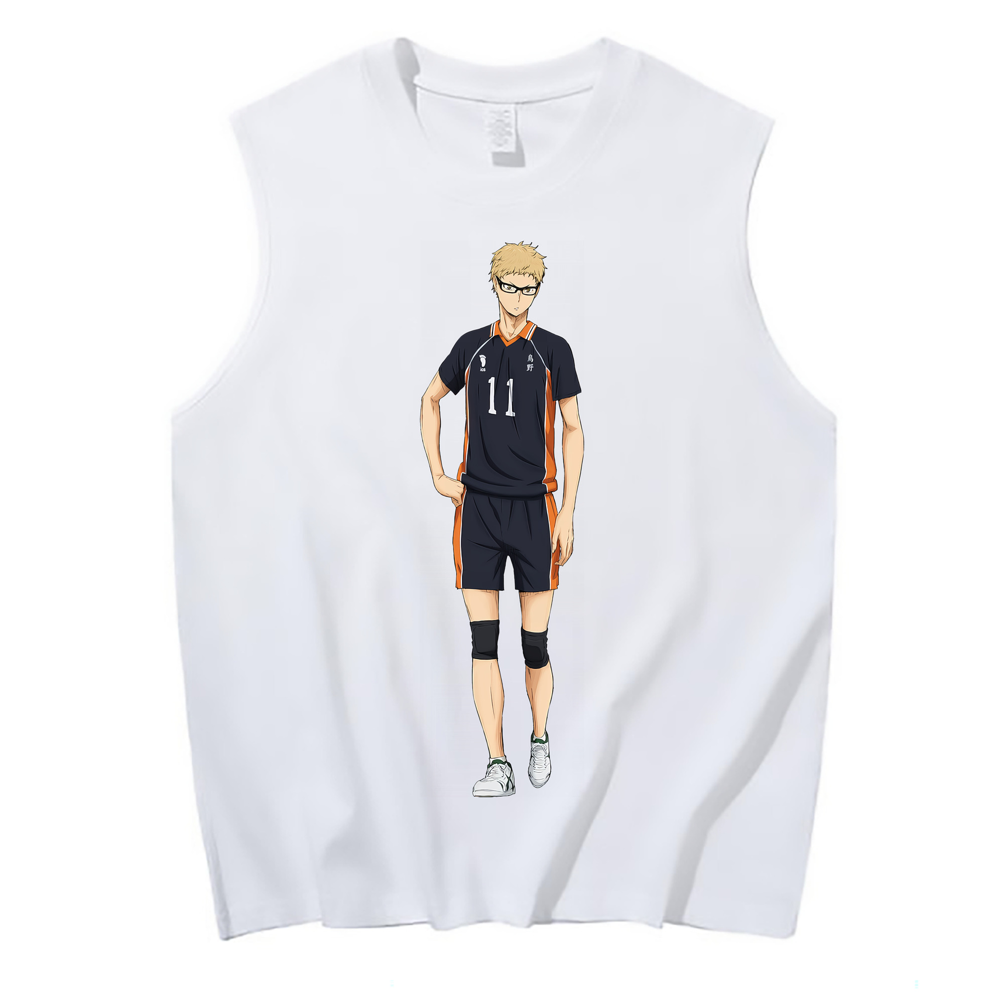 （画像用） ハイキュー!! Haikyu!! コットン100％タンクトップ（フロントプリント）