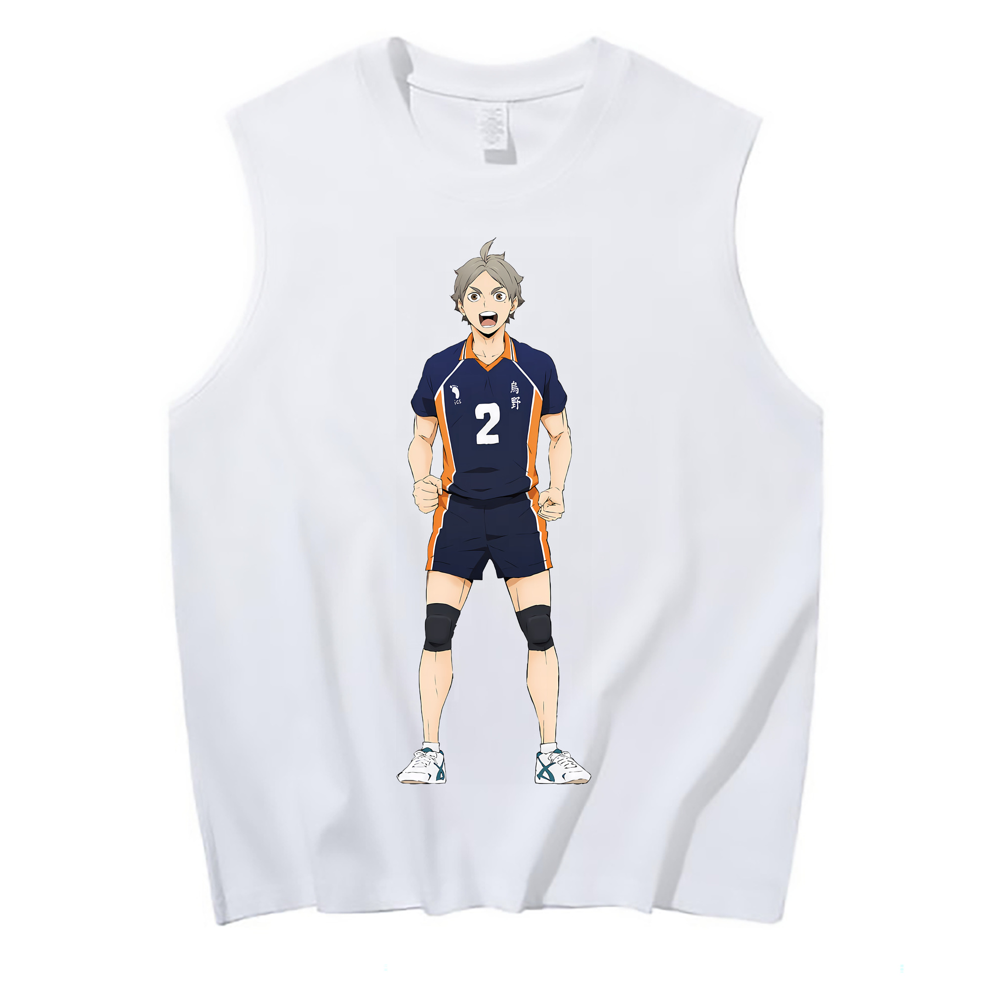 （画像用） ハイキュー!! Haikyu!! コットン100％タンクトップ（フロントプリント）