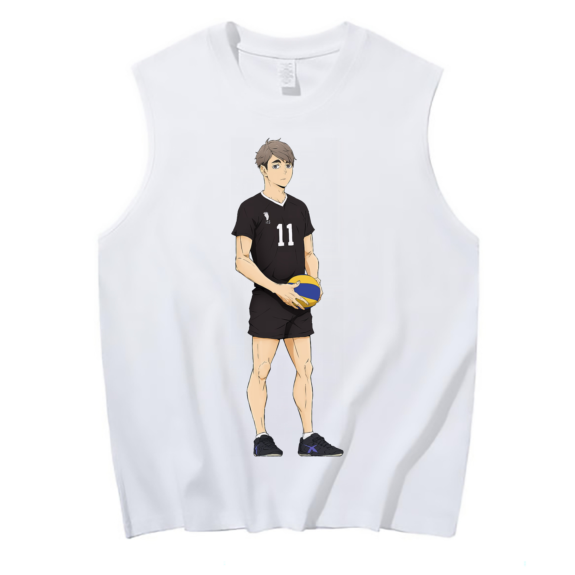 （画像用） ハイキュー!! Haikyu!! コットン100％タンクトップ（フロントプリント）