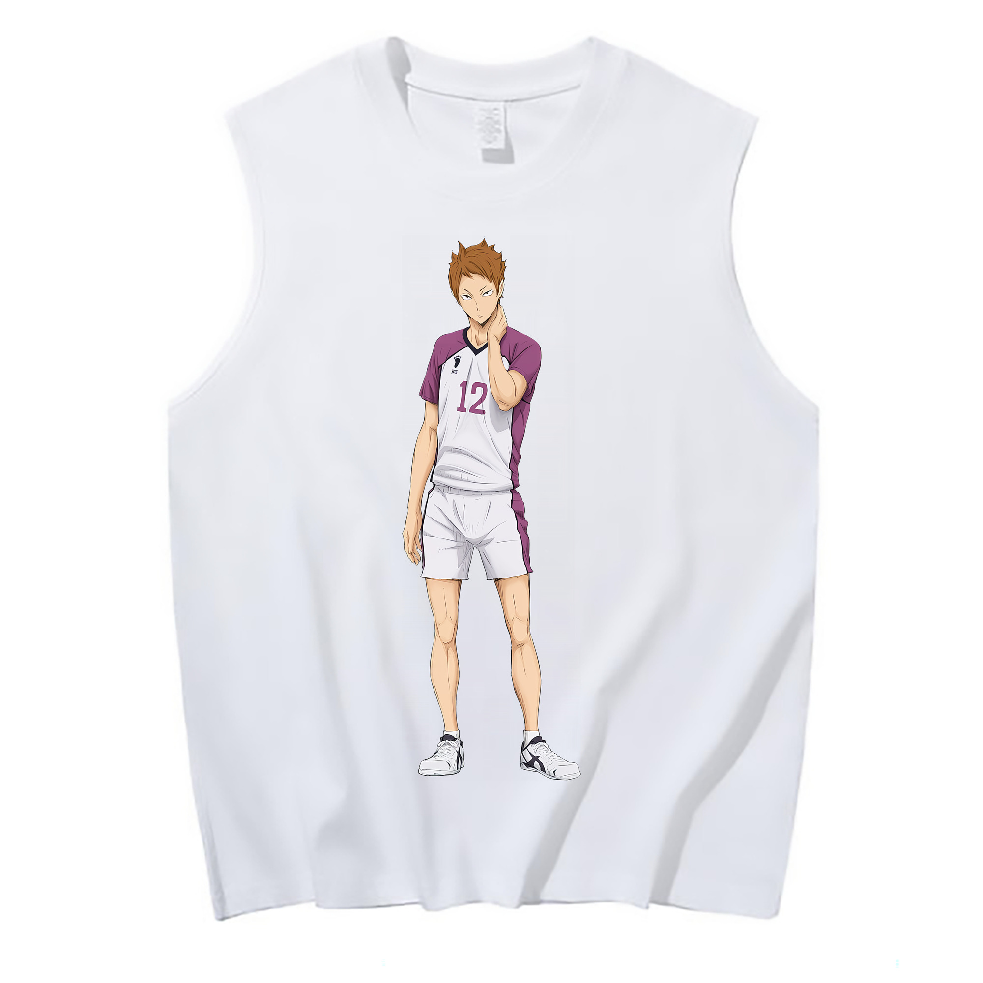 （画像用） ハイキュー!! Haikyu!! コットン100％タンクトップ（フロントプリント）