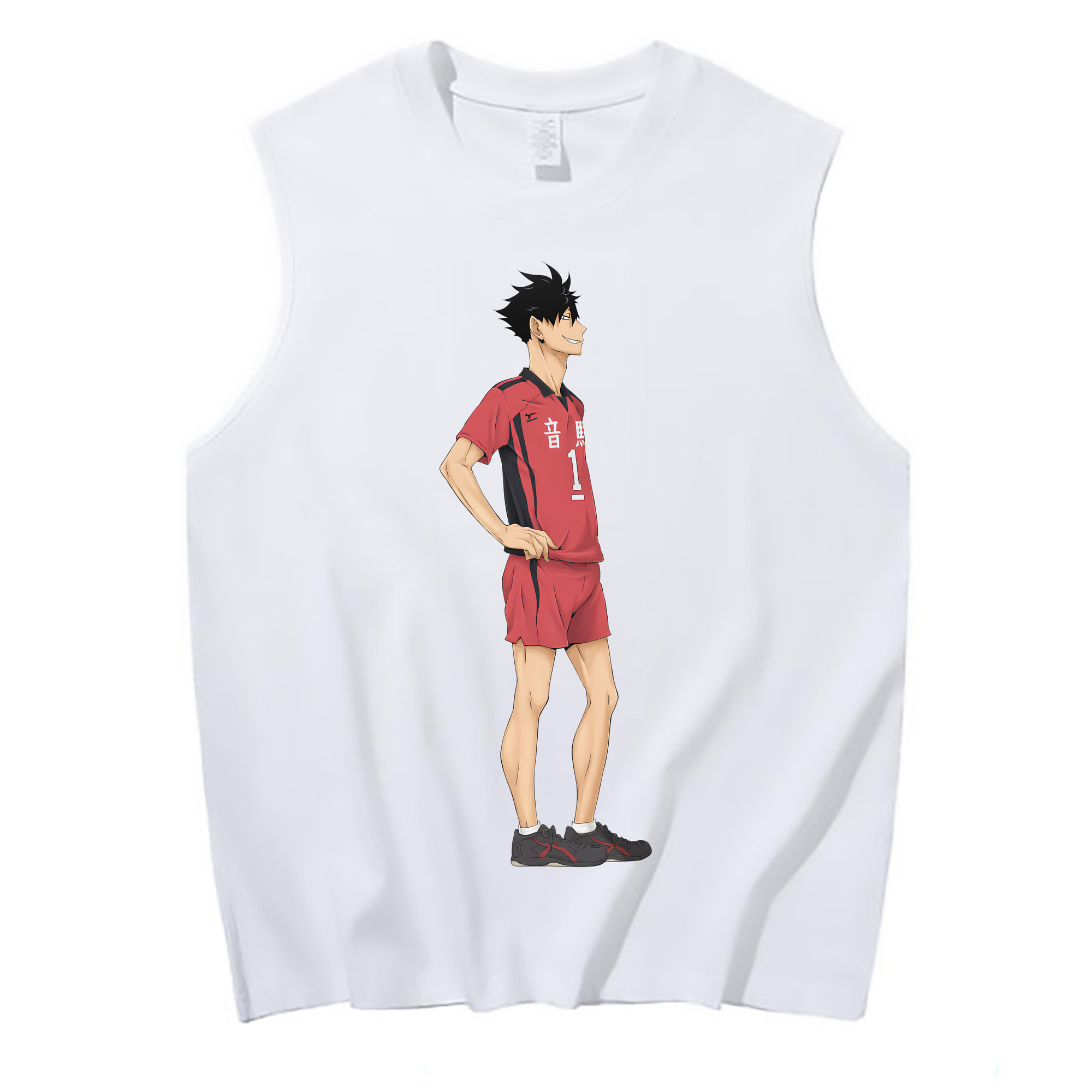 （画像用） ハイキュー!! Haikyu!! コットン100％タンクトップ（フロントプリント）
