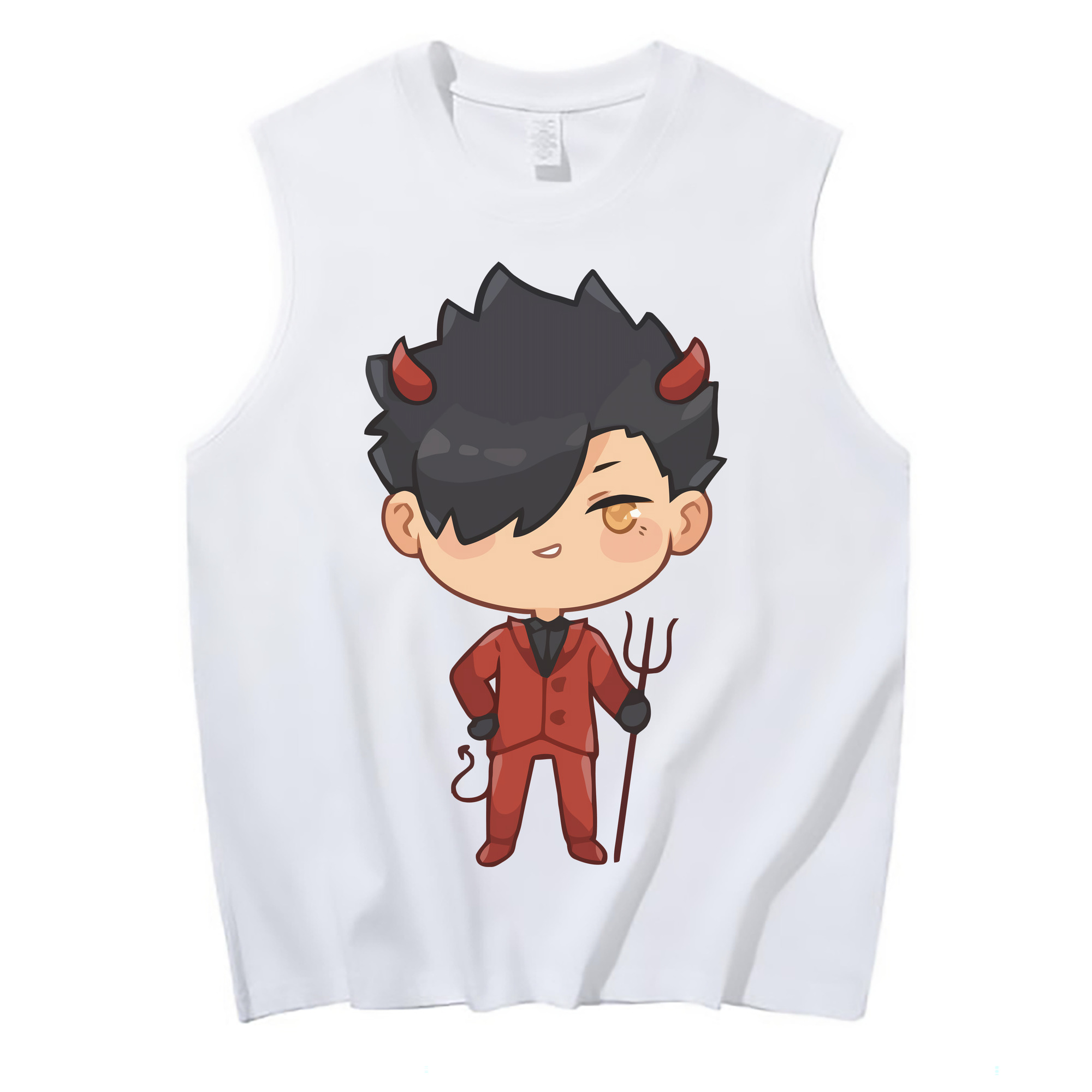 （画像用） ハイキュー!! Haikyu!! コットン100％タンクトップ（フロントプリント）