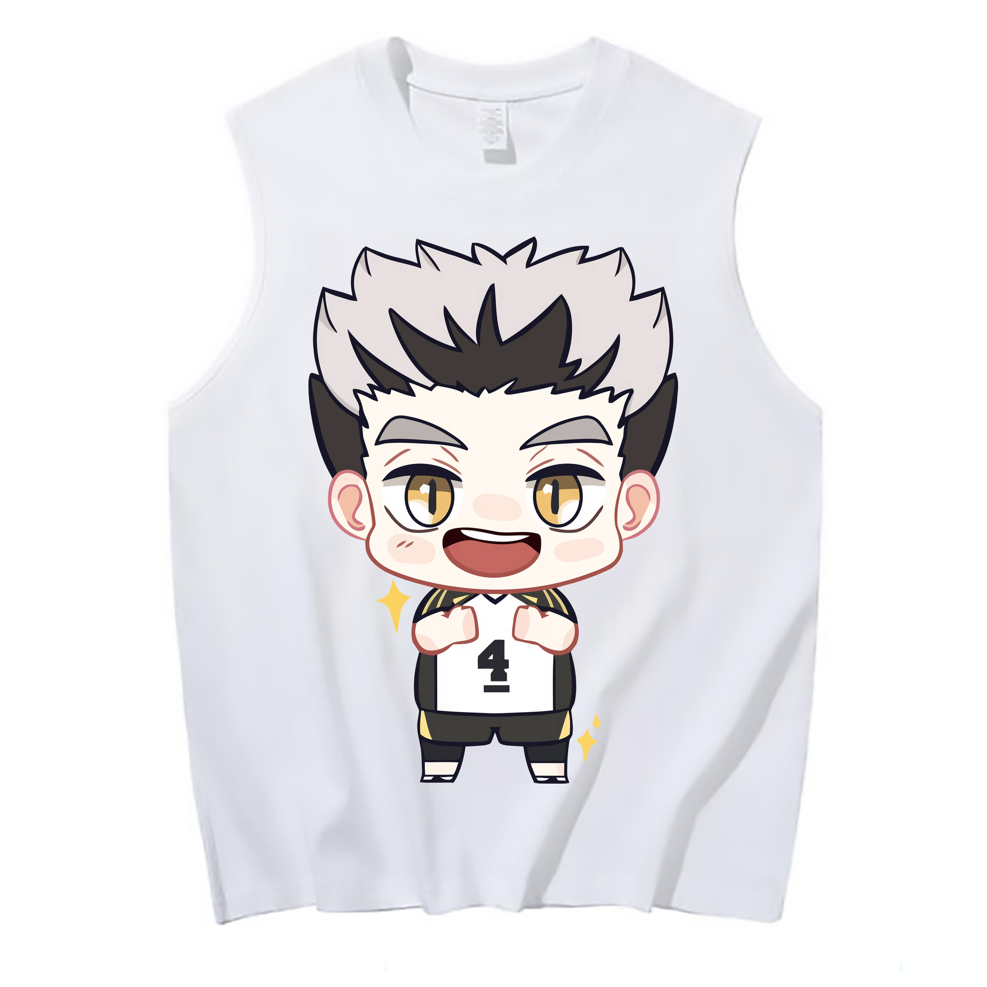 （画像用） ハイキュー!! Haikyu!! コットン100％タンクトップ（フロントプリント）