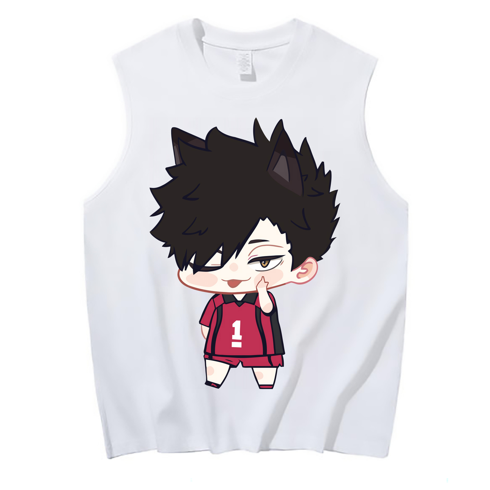 （画像用） ハイキュー!! Haikyu!! コットン100％タンクトップ（フロントプリント）