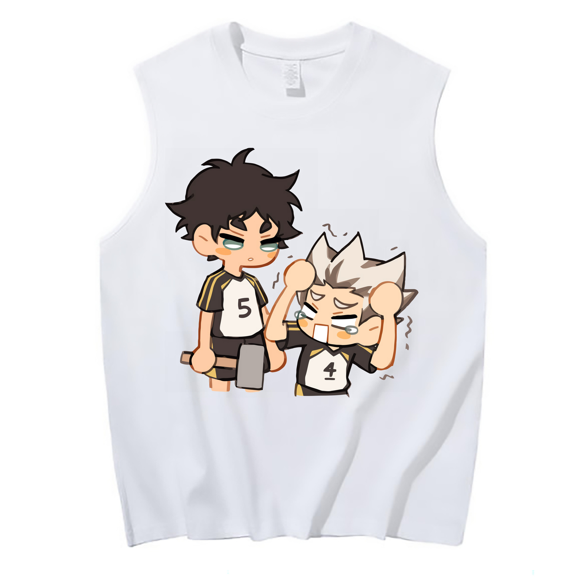 （画像用） ハイキュー!! Haikyu!! コットン100％タンクトップ（フロントプリント）