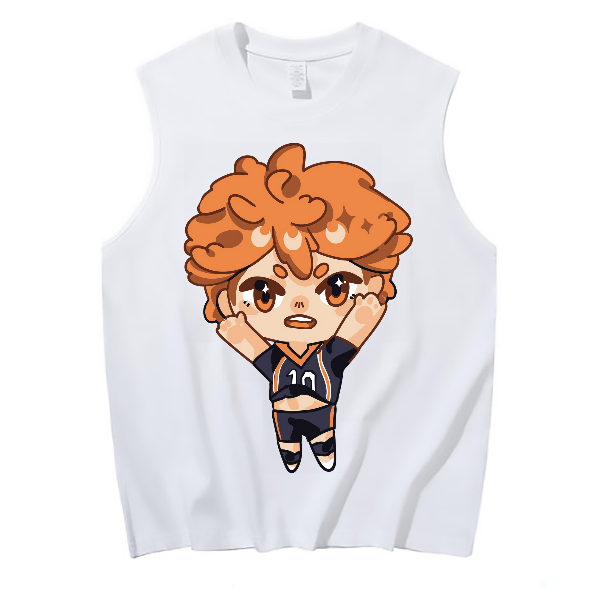 （画像用） ハイキュー!! Haikyu!! コットン100％タンクトップ（フロントプリント）