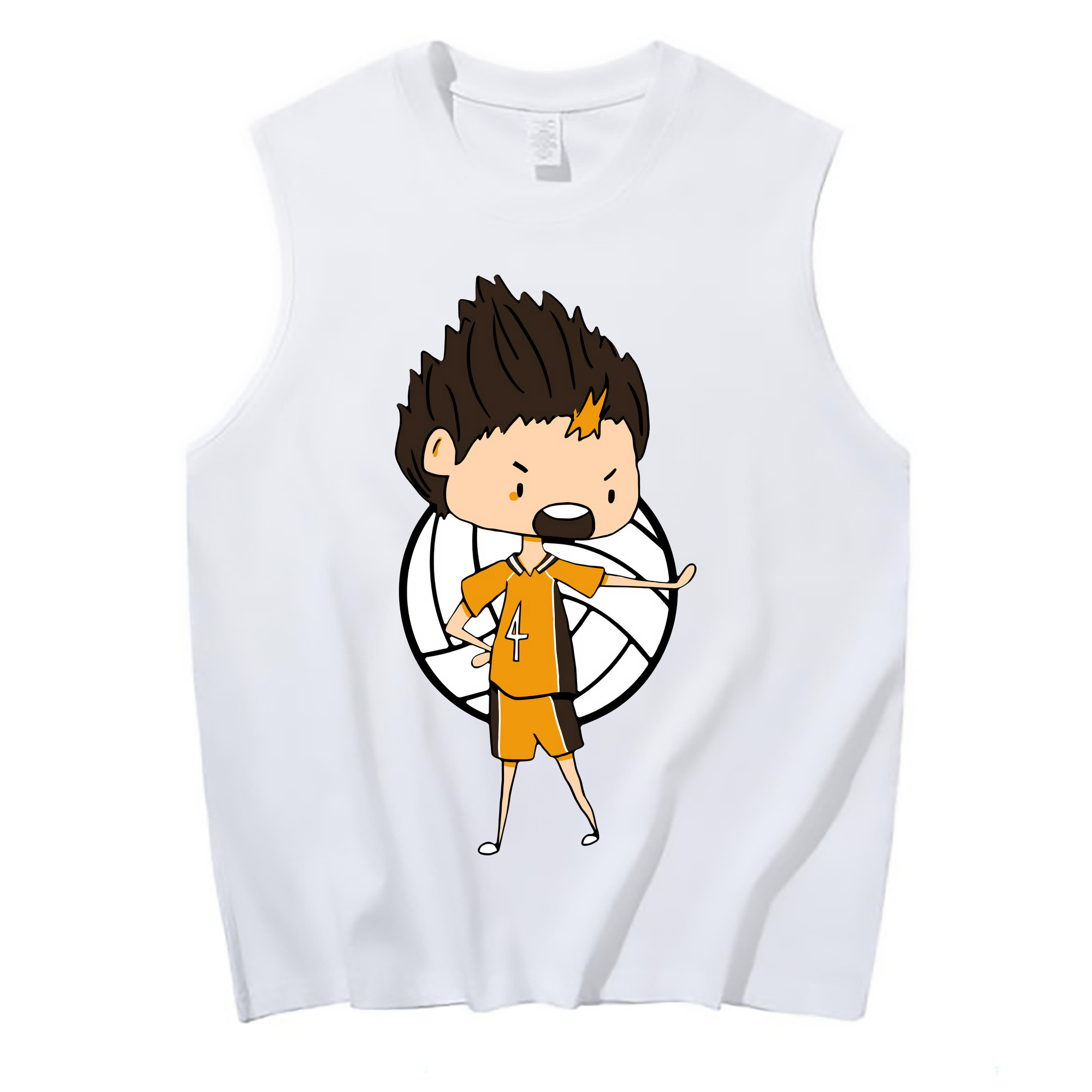 （画像用） ハイキュー!! Haikyu!! コットン100％タンクトップ（フロントプリント）