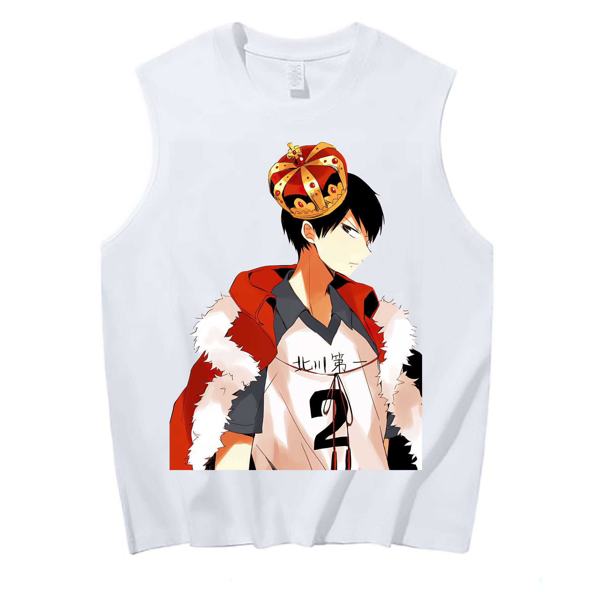 （画像用） ハイキュー!! Haikyu!! コットン100％タンクトップ（フロントプリント）