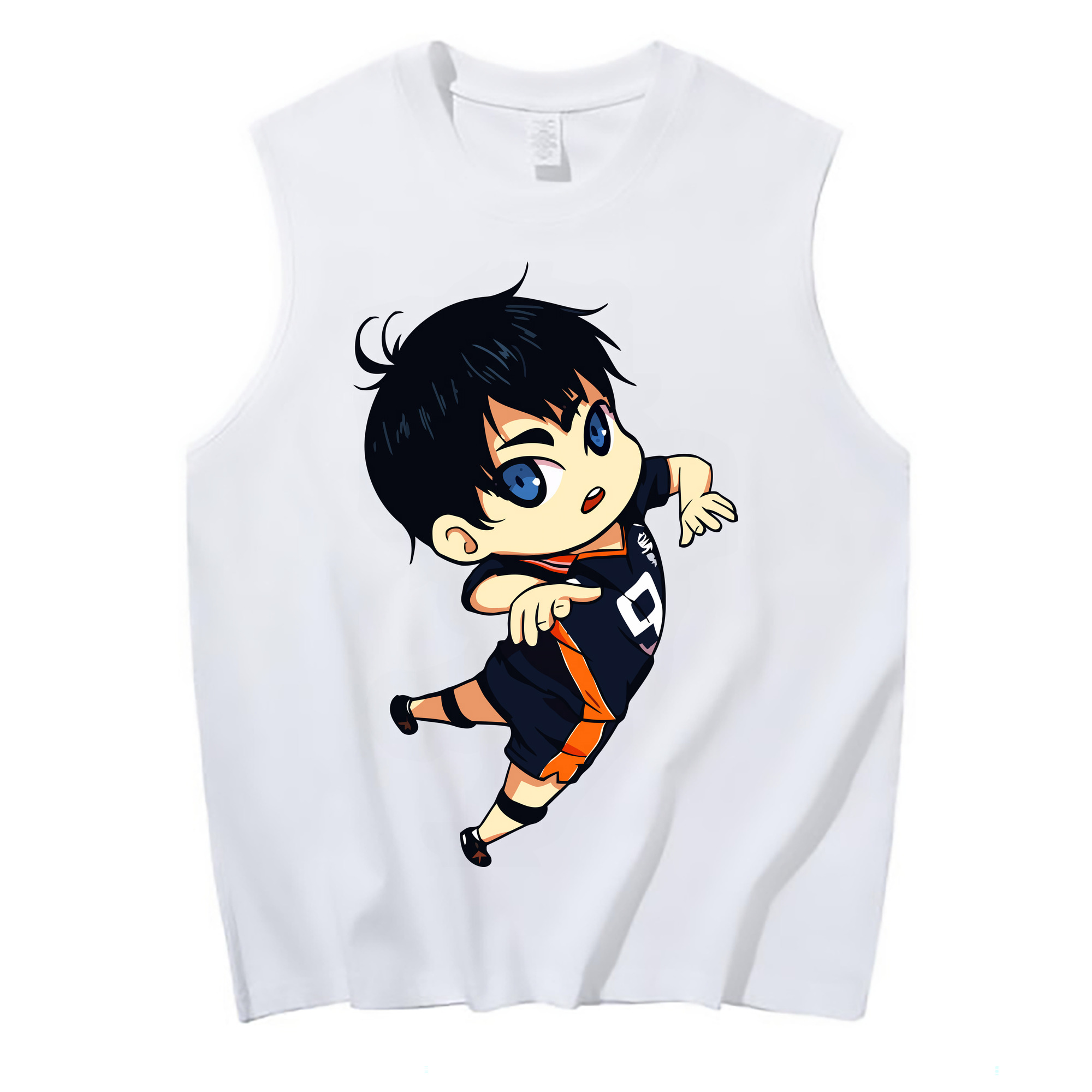 （画像用） ハイキュー!! Haikyu!! コットン100％タンクトップ（フロントプリント）