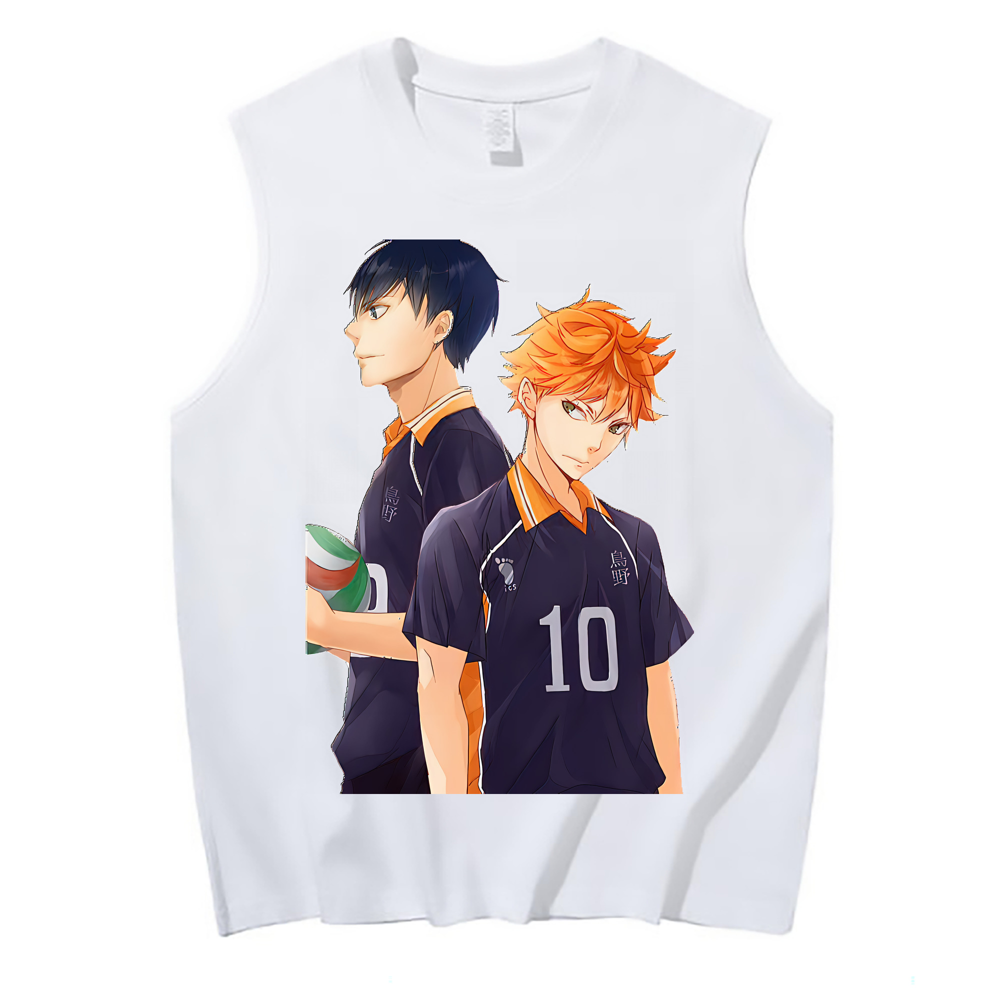 （画像用） ハイキュー!! Haikyu!! コットン100％タンクトップ（フロントプリント）