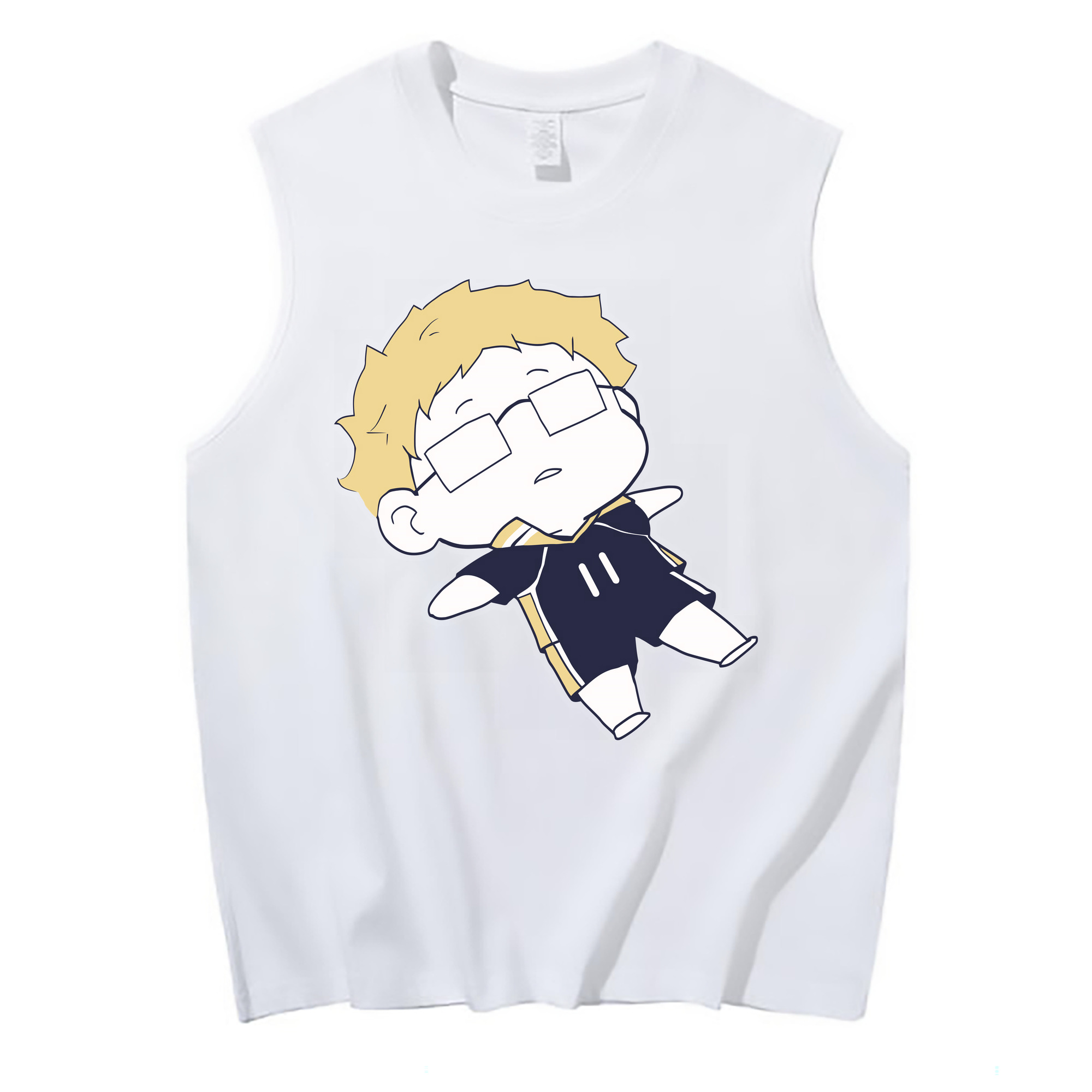 （画像用） ハイキュー!! Haikyu!! コットン100％タンクトップ（フロントプリント）