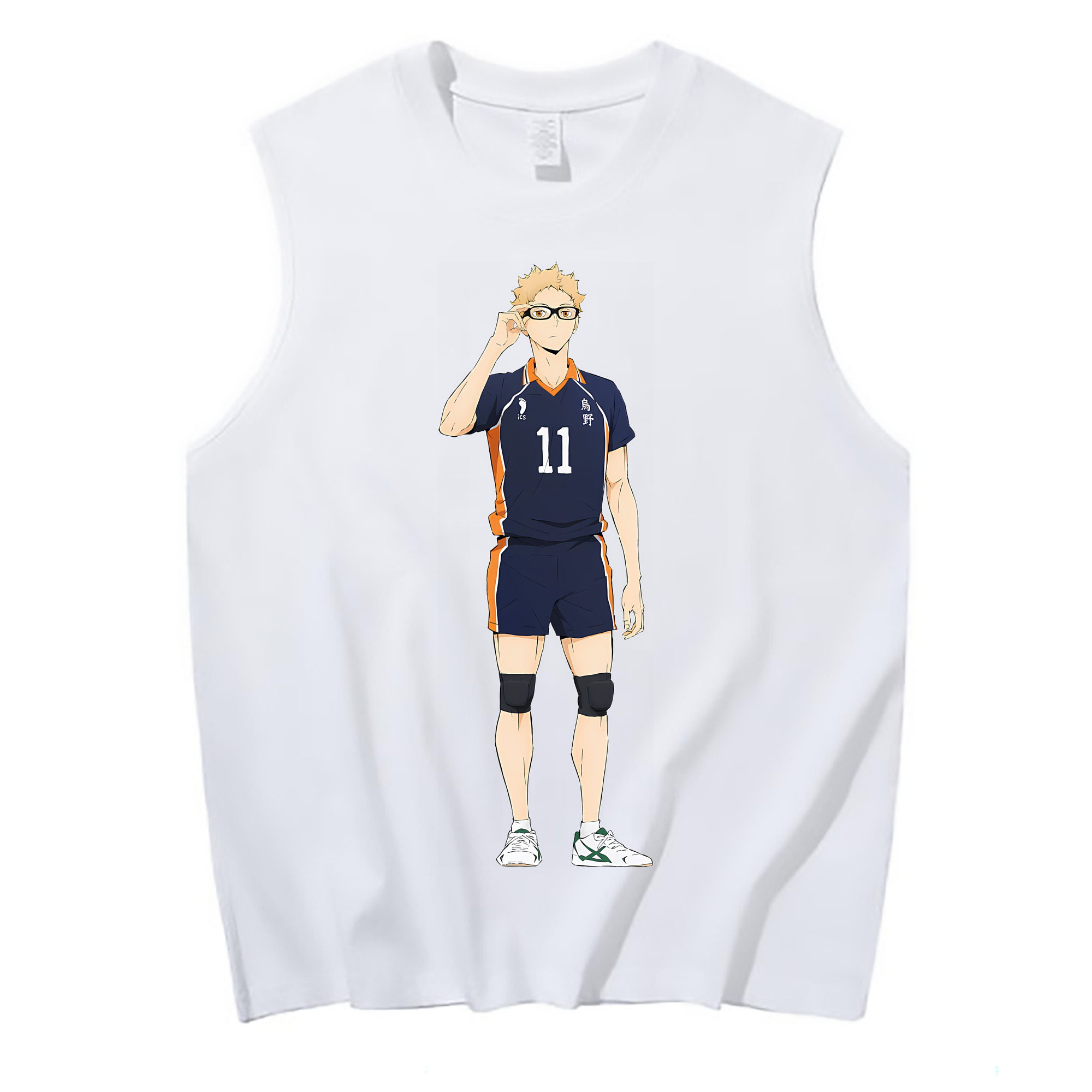 （画像用） ハイキュー!! Haikyu!! コットン100％タンクトップ（フロントプリント）