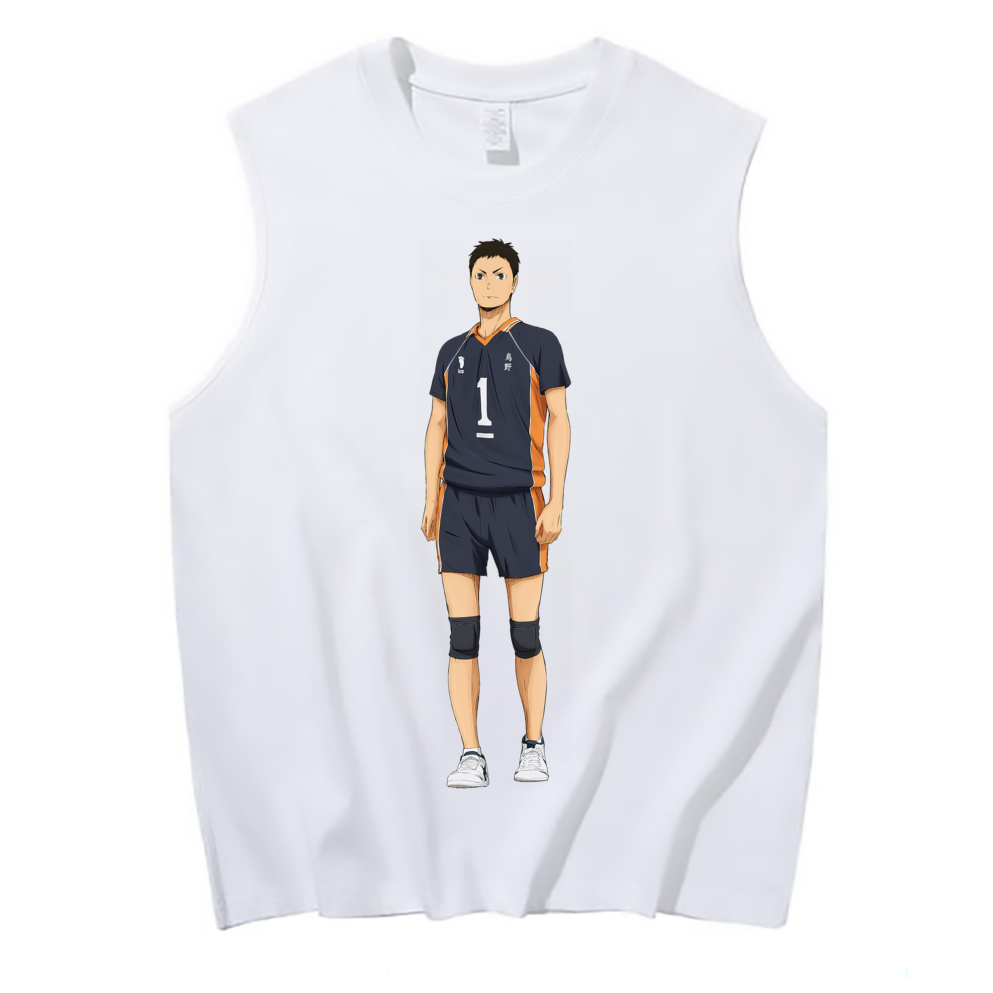 （画像用） ハイキュー!! Haikyu!! コットン100％タンクトップ（フロントプリント）