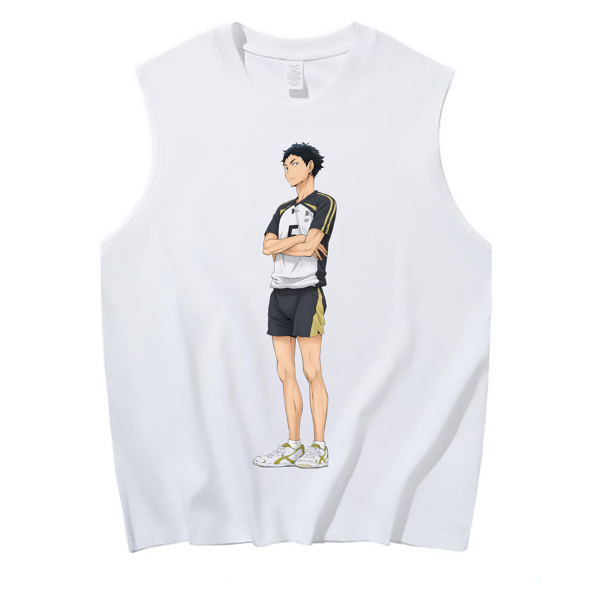 （画像用） ハイキュー!! Haikyu!! コットン100％タンクトップ（フロントプリント）