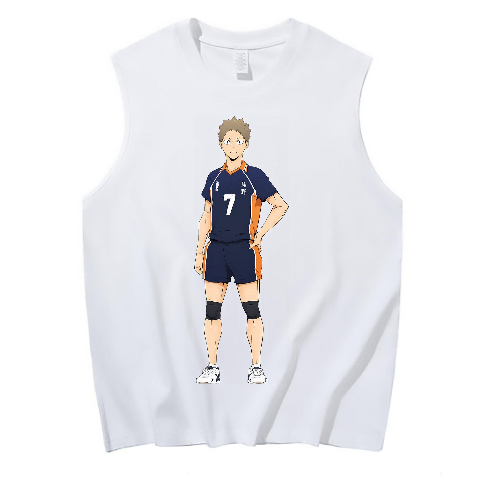 （画像用） ハイキュー!! Haikyu!! コットン100％タンクトップ（フロントプリント）