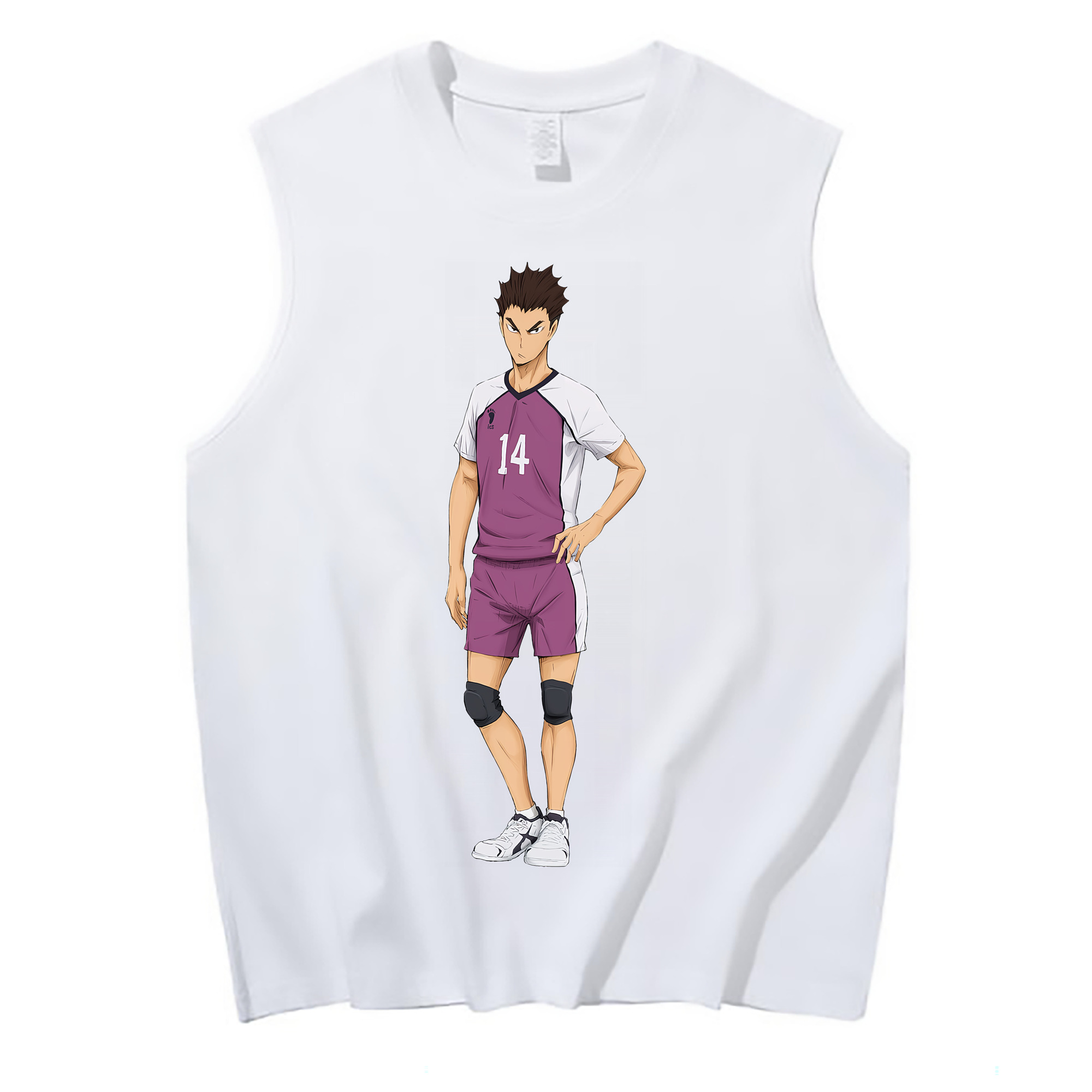 （画像用） ハイキュー!! Haikyu!! コットン100％タンクトップ（フロントプリント）