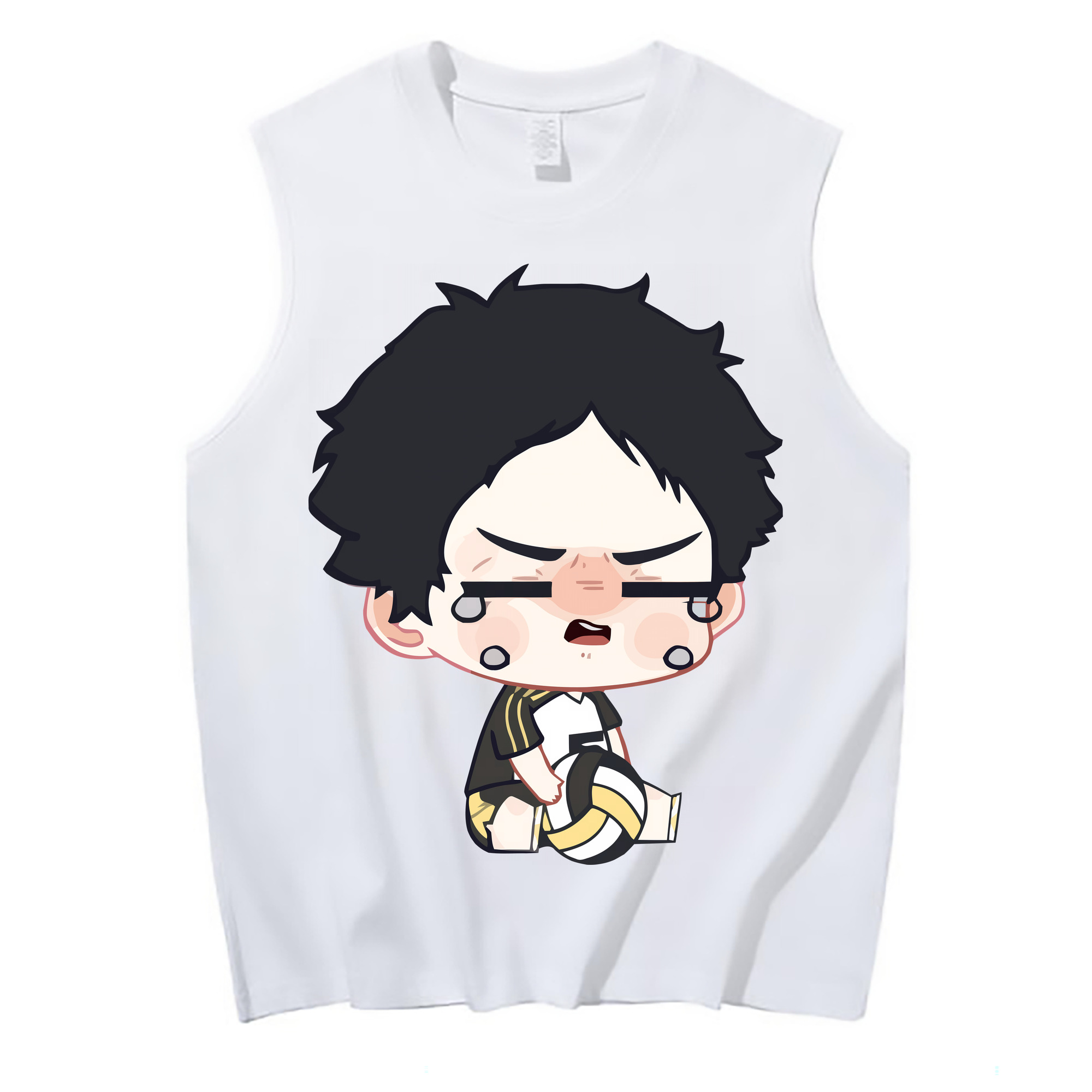 （画像用） ハイキュー!! Haikyu!! コットン100％タンクトップ（フロントプリント）