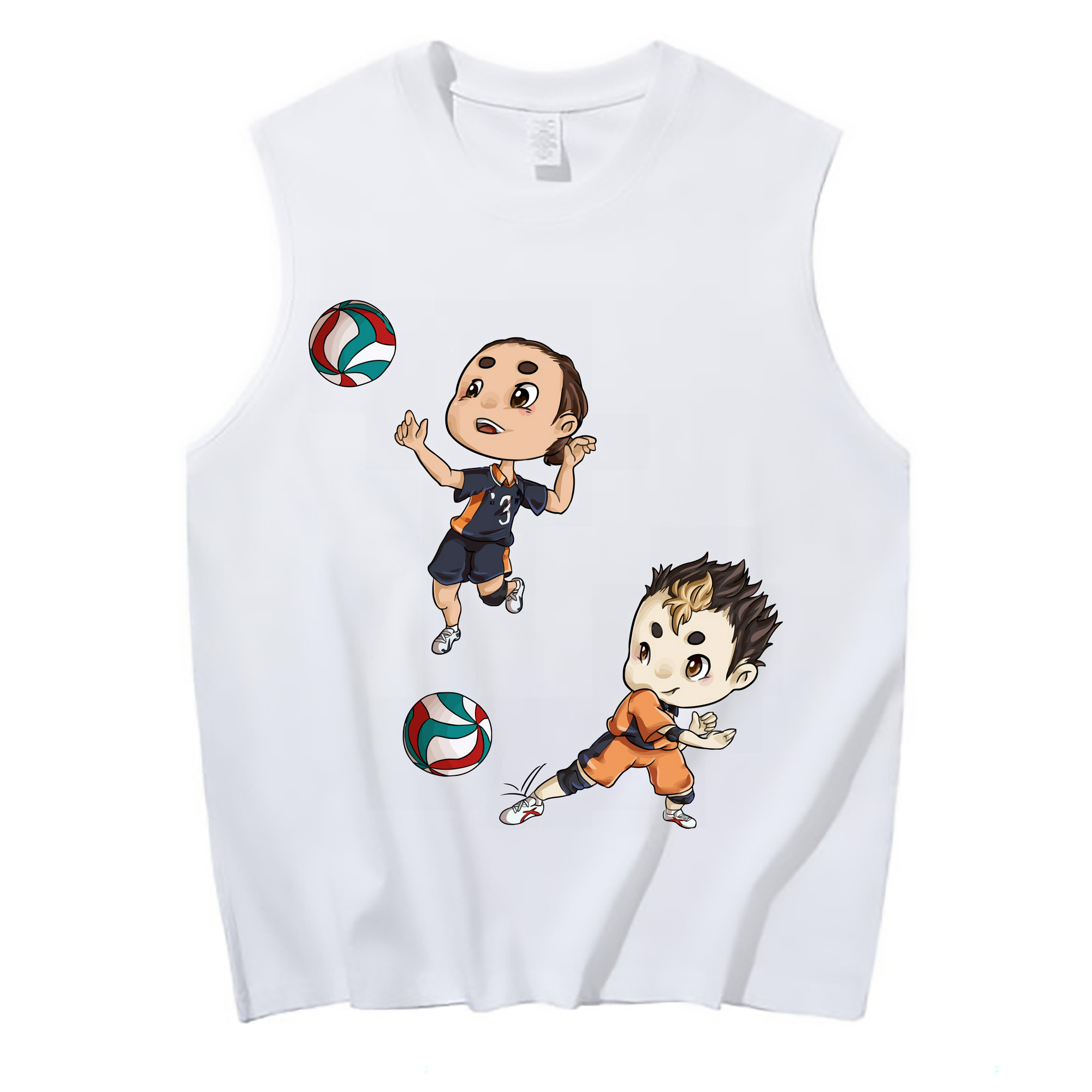 （画像用） ハイキュー!! Haikyu!! コットン100％タンクトップ（フロントプリント）