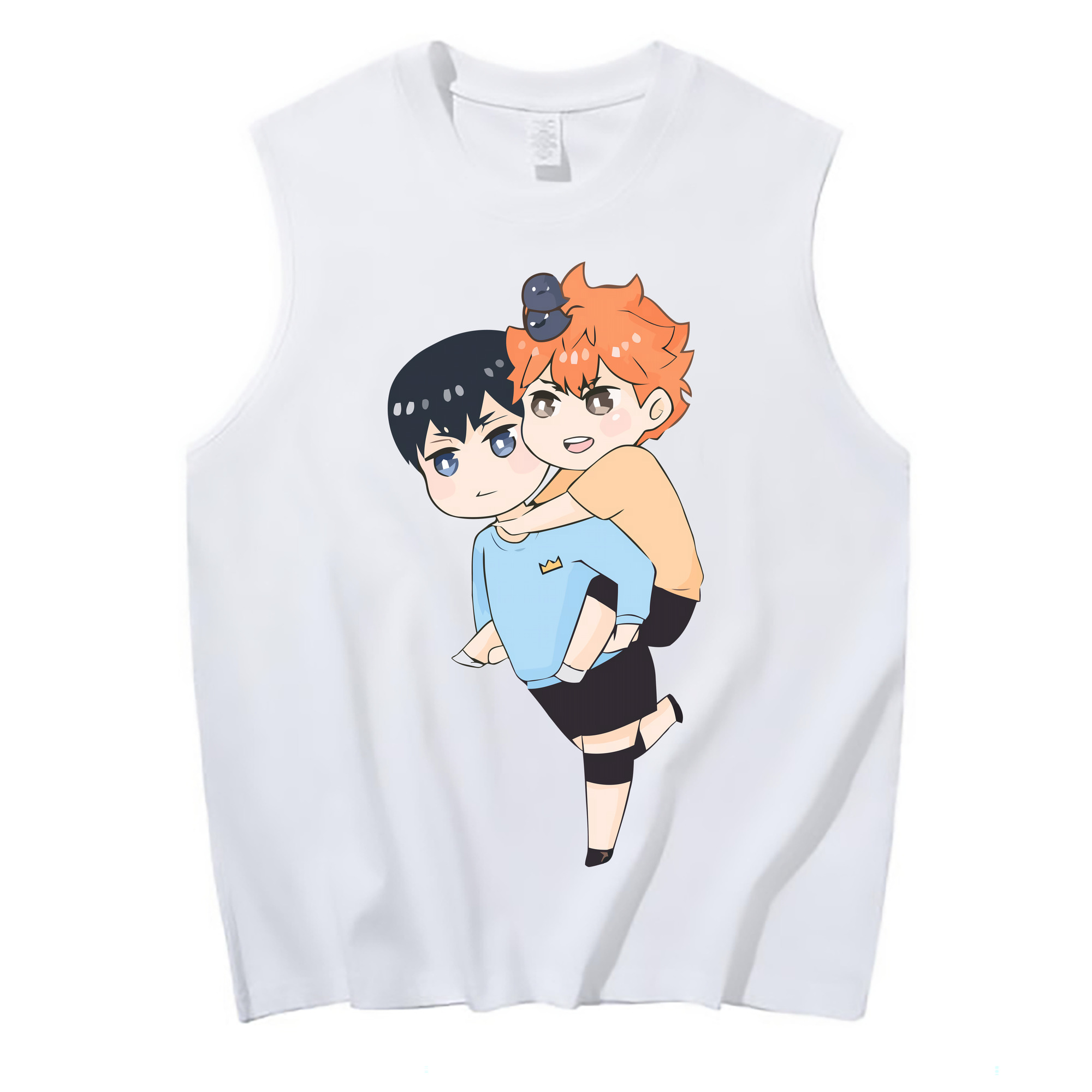 （画像用） ハイキュー!! Haikyu!! コットン100％タンクトップ（フロントプリント）