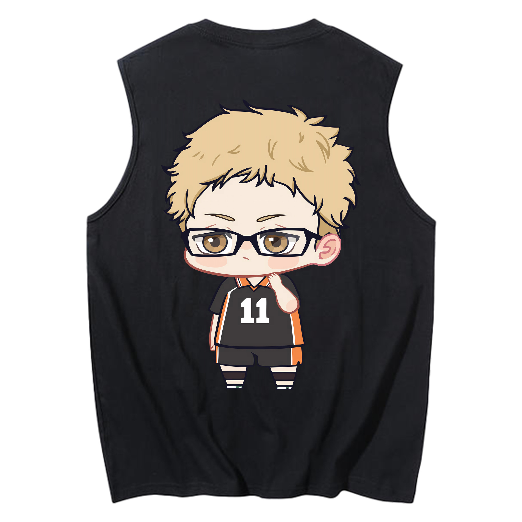 （画像用） ハイキュー!! Haikyu!! コットン100％タンクトップ（背面プリント）