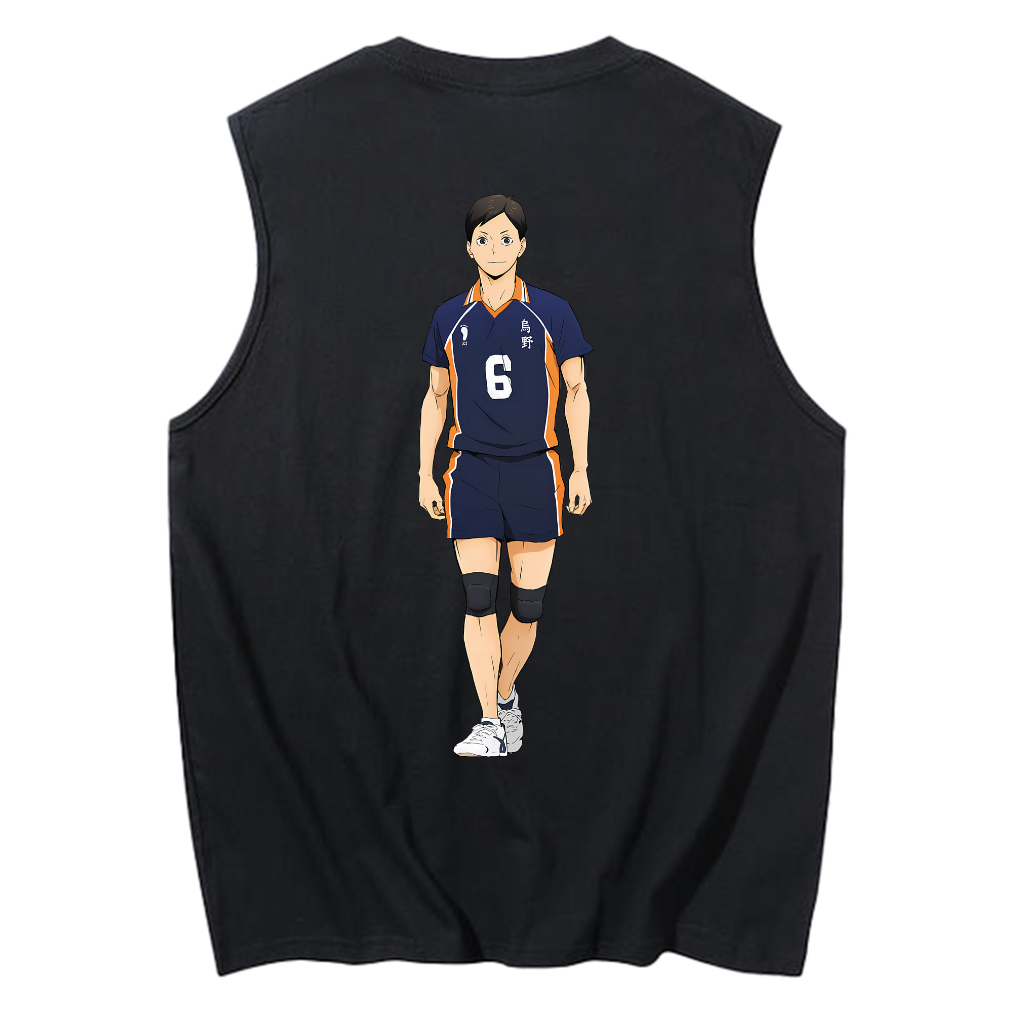 （画像用） ハイキュー!! Haikyu!! コットン100％タンクトップ（背面プリント）