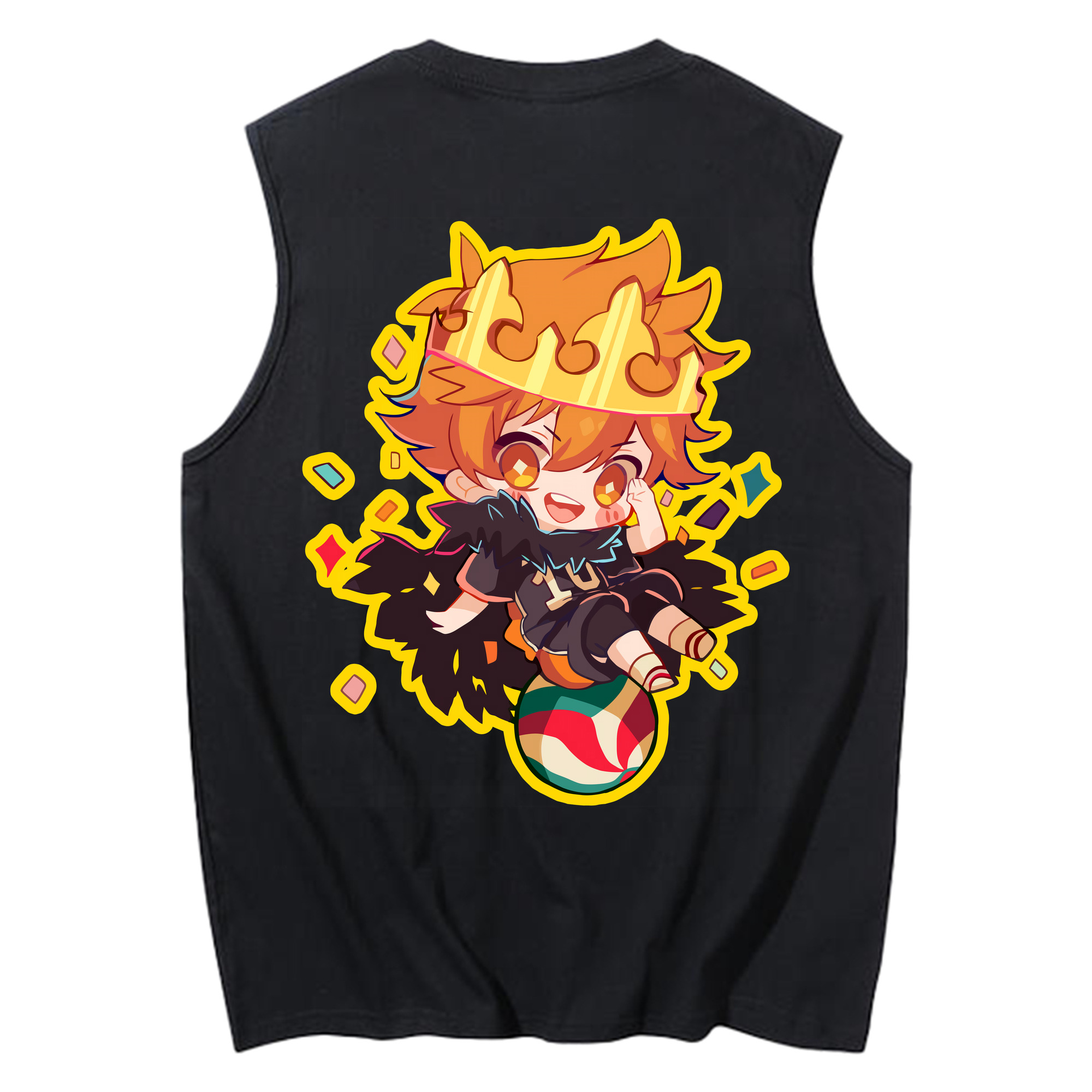 （画像用） ハイキュー!! Haikyu!! コットン100％タンクトップ（背面プリント）