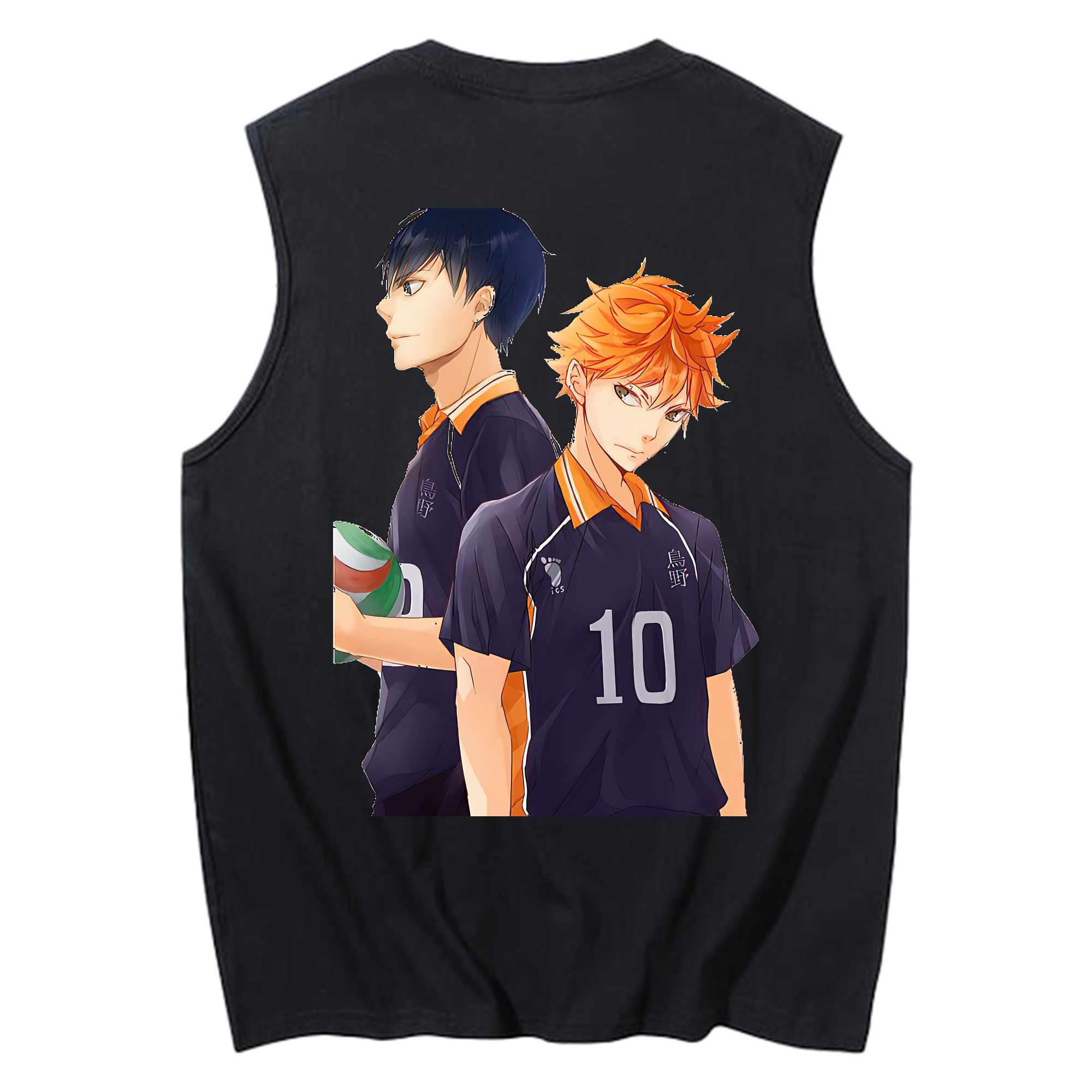 （画像用） ハイキュー!! Haikyu!! コットン100％タンクトップ（背面プリント）