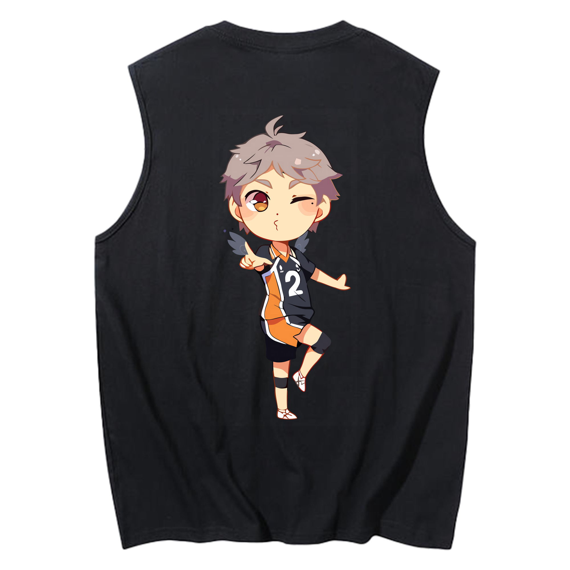 （画像用） ハイキュー!! Haikyu!! コットン100％タンクトップ（背面プリント）