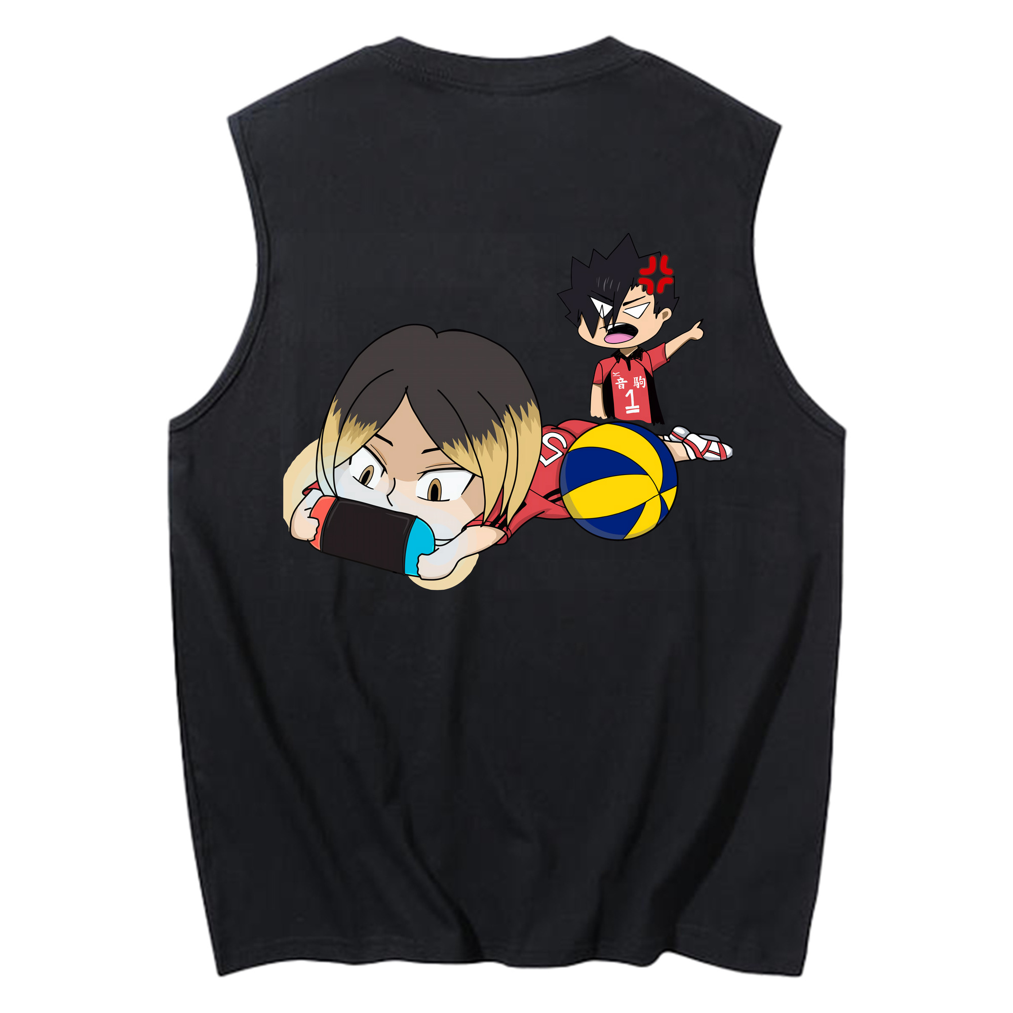 （画像用） ハイキュー!! Haikyu!! コットン100％タンクトップ（背面プリント）
