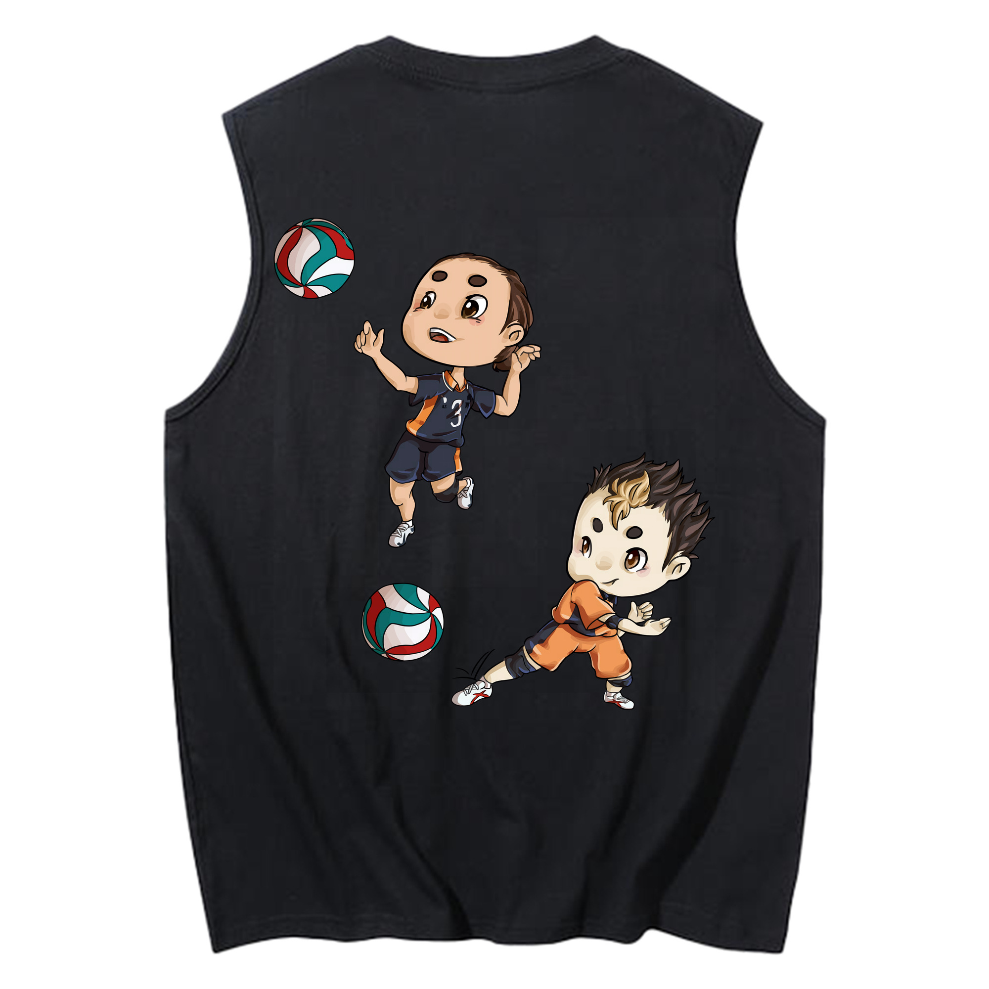 （画像用） ハイキュー!! Haikyu!! コットン100％タンクトップ（背面プリント）