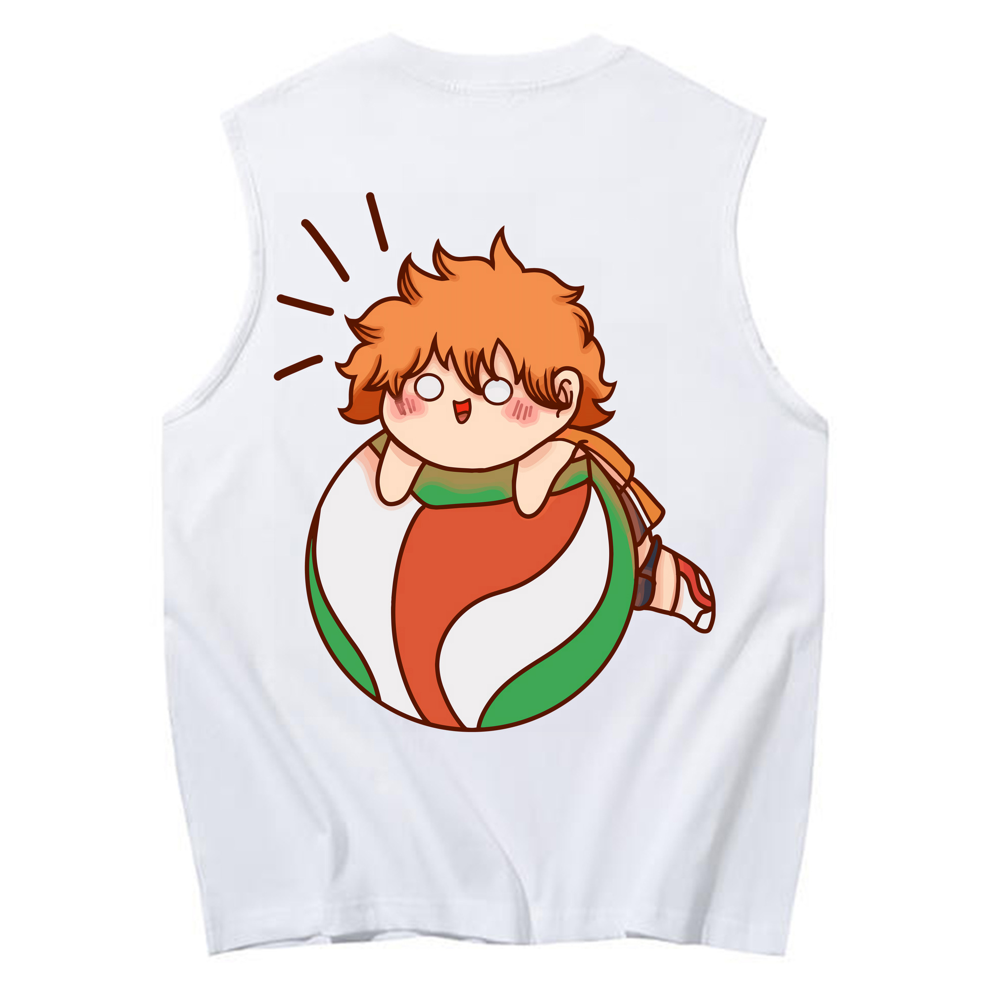 （画像用） ハイキュー!! Haikyu!! コットン100％タンクトップ（背面プリント）