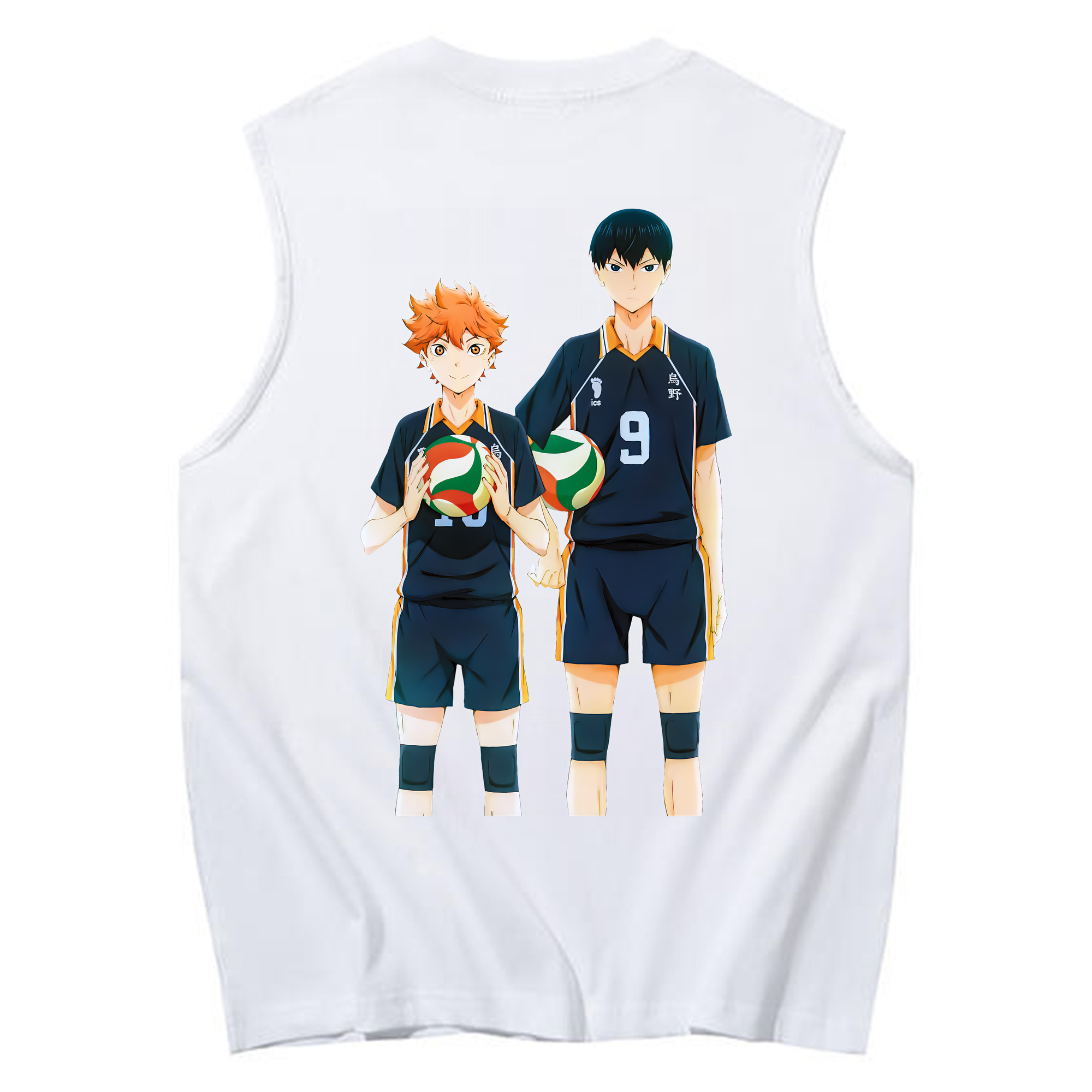 （画像用） ハイキュー!! Haikyu!! コットン100％タンクトップ（背面プリント）