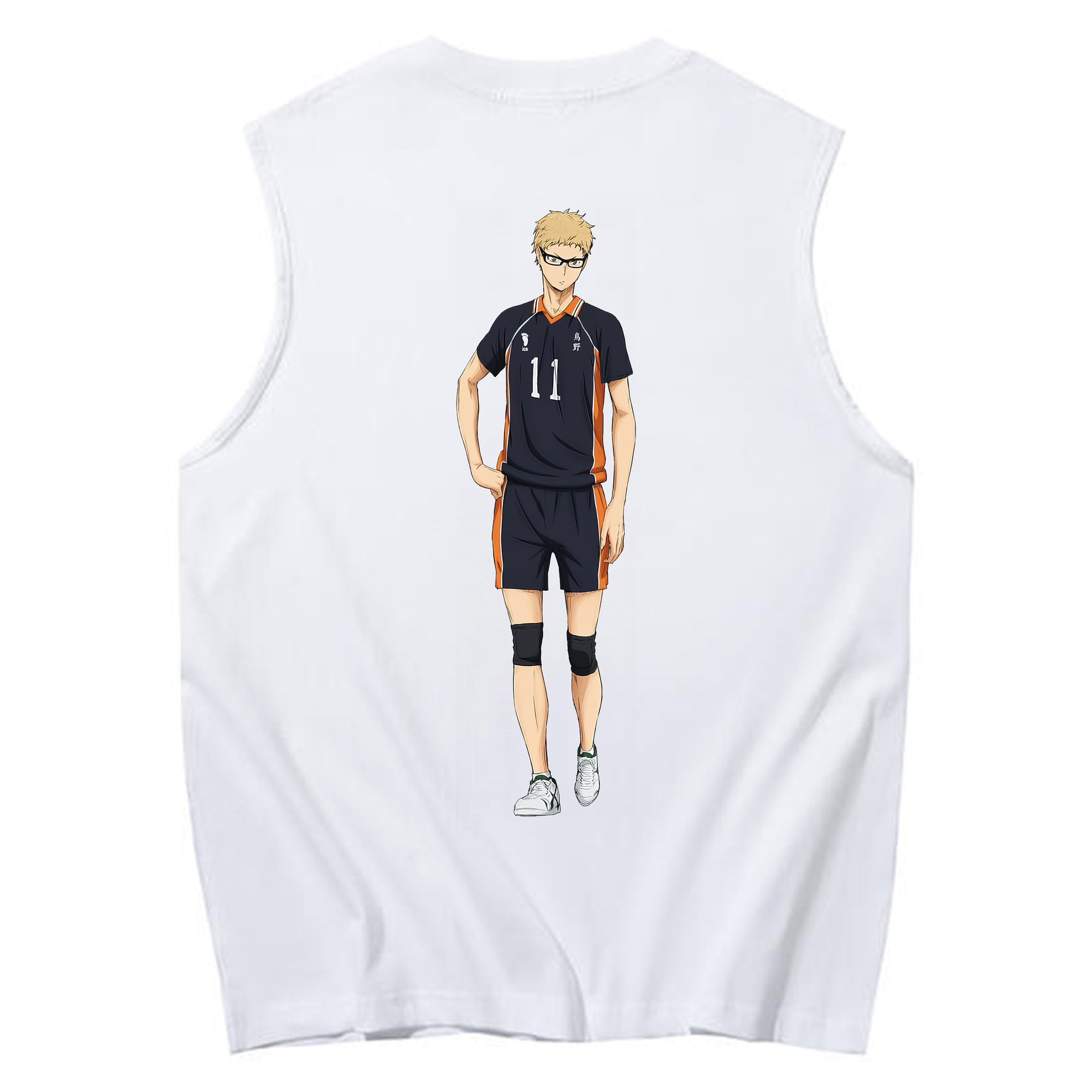 （画像用） ハイキュー!! Haikyu!! コットン100％タンクトップ（背面プリント）