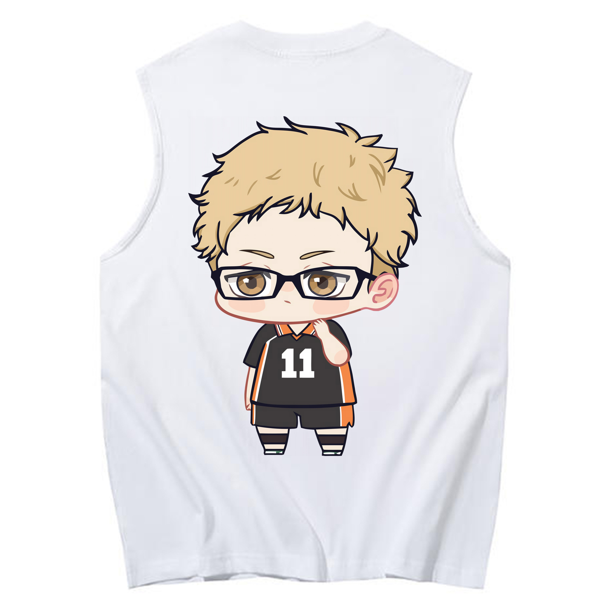 （画像用） ハイキュー!! Haikyu!! コットン100％タンクトップ（背面プリント）