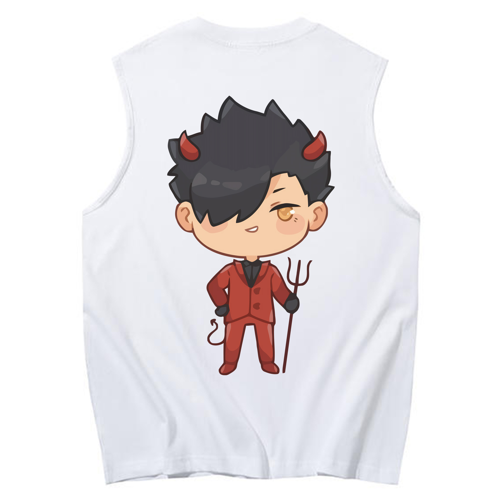 （画像用） ハイキュー!! Haikyu!! コットン100％タンクトップ（背面プリント）