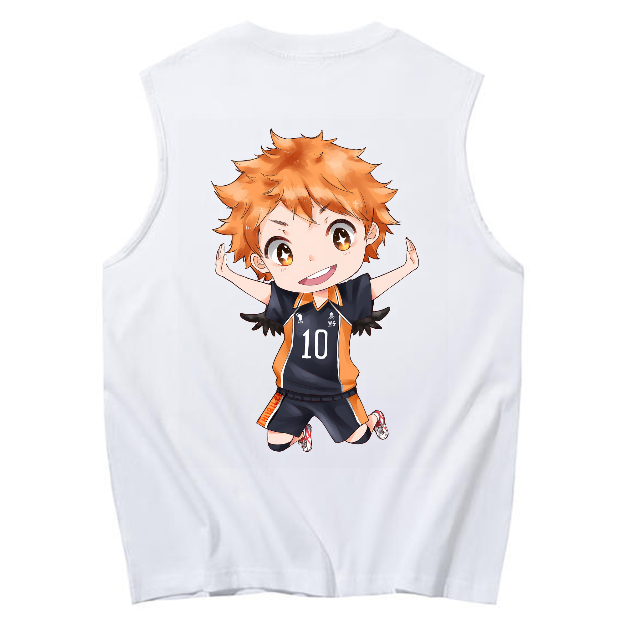 （画像用） ハイキュー!! Haikyu!! コットン100％タンクトップ（背面プリント）