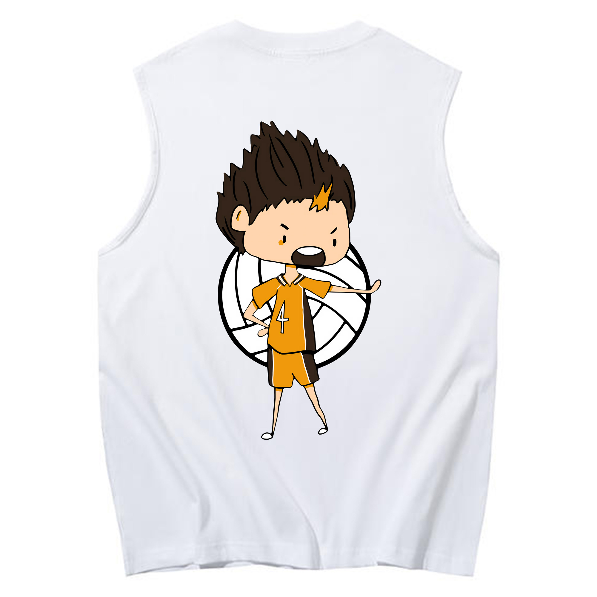 （画像用） ハイキュー!! Haikyu!! コットン100％タンクトップ（背面プリント）