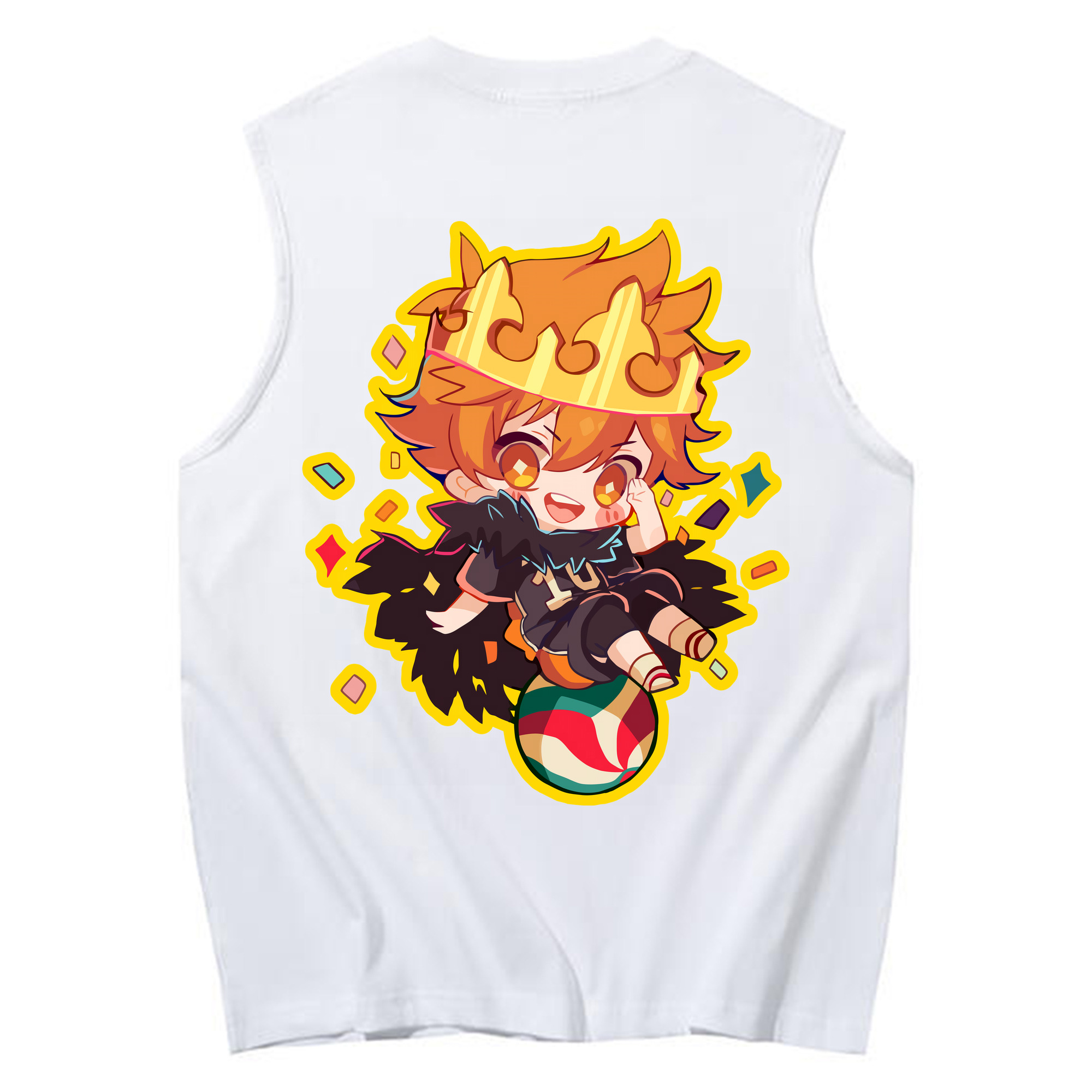 （画像用） ハイキュー!! Haikyu!! コットン100％タンクトップ（背面プリント）