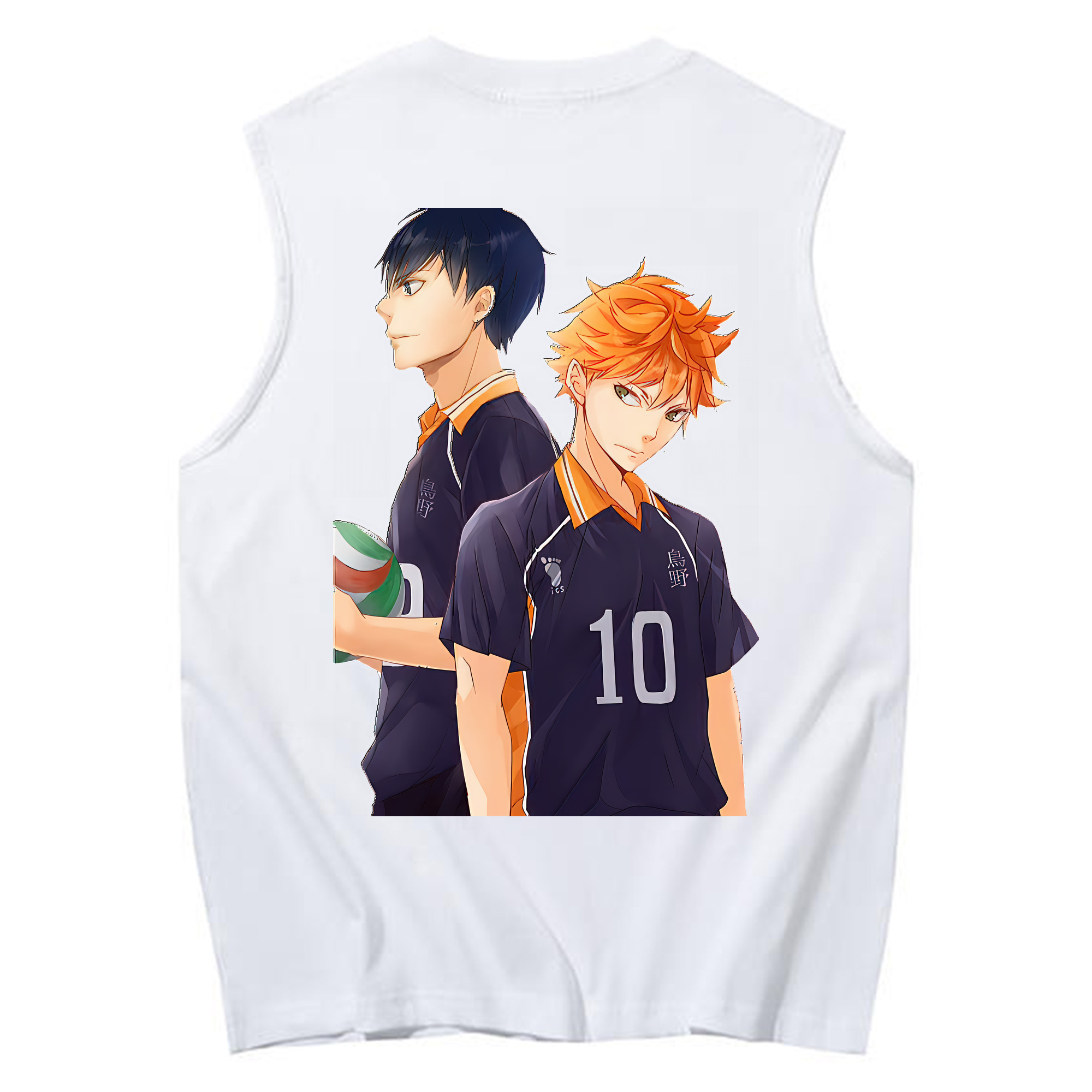 （画像用） ハイキュー!! Haikyu!! コットン100％タンクトップ（背面プリント）