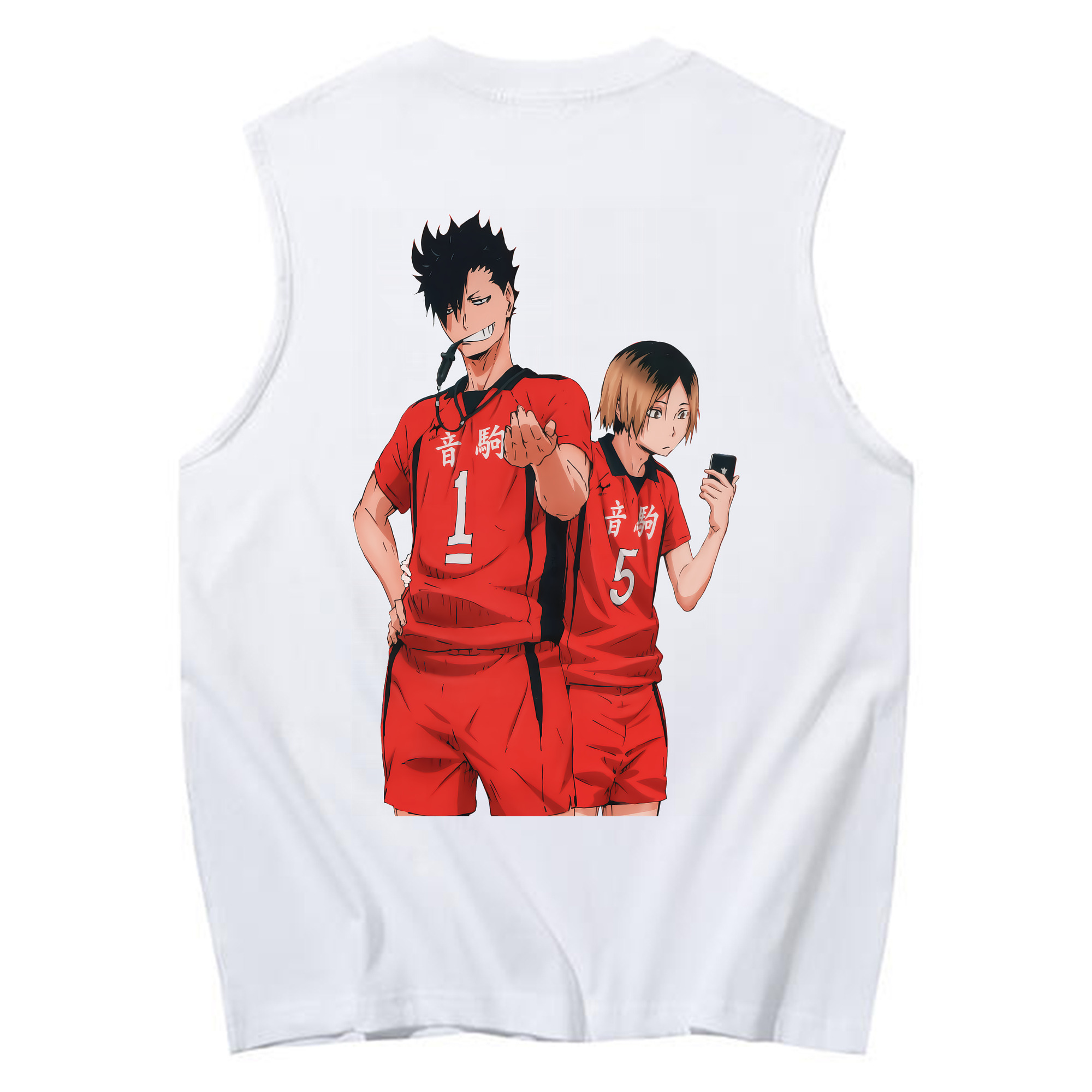 （画像用） ハイキュー!! Haikyu!! コットン100％タンクトップ（背面プリント）