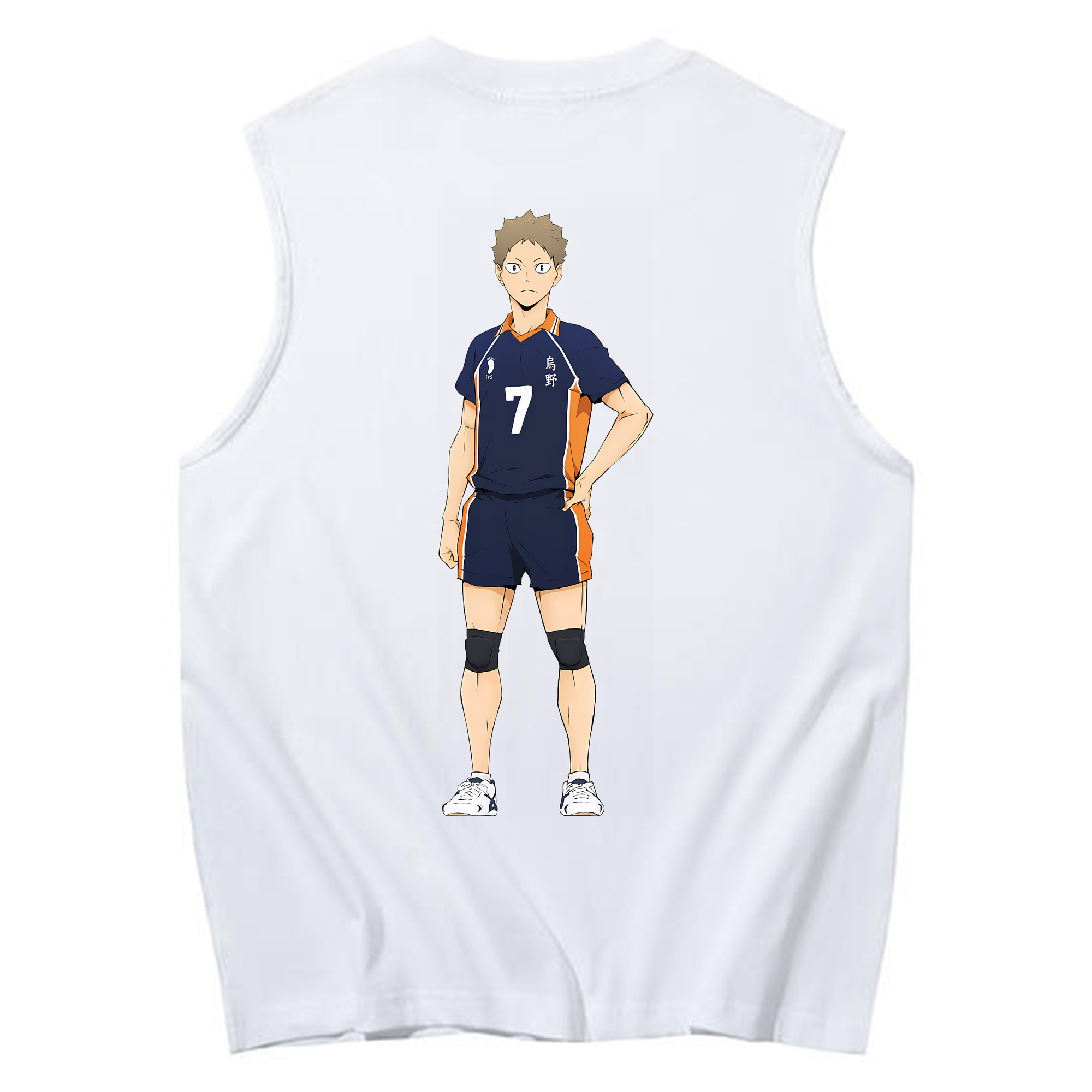 （画像用） ハイキュー!! Haikyu!! コットン100％タンクトップ（背面プリント）
