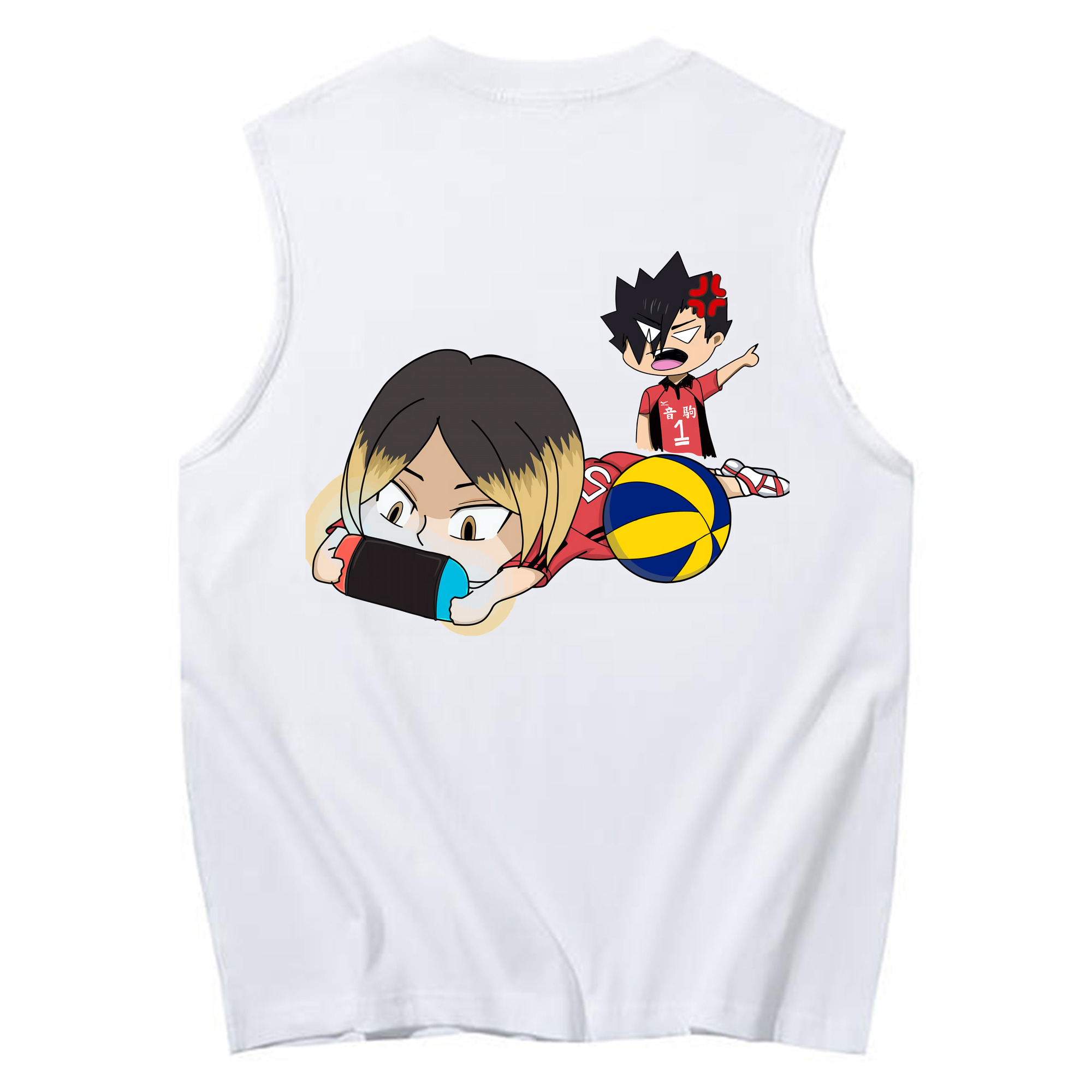 （画像用） ハイキュー!! Haikyu!! コットン100％タンクトップ（背面プリント）