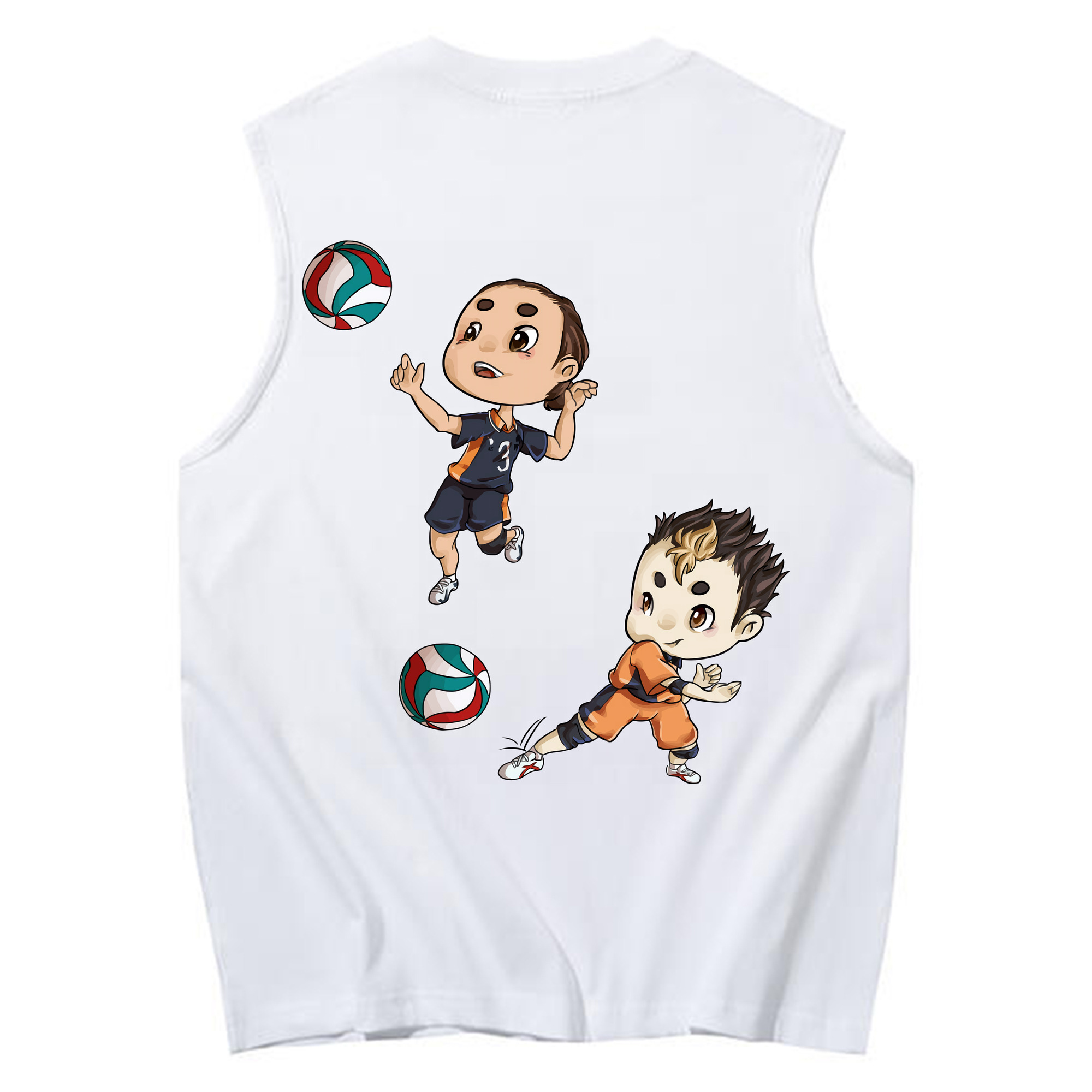 （画像用） ハイキュー!! Haikyu!! コットン100％タンクトップ（背面プリント）