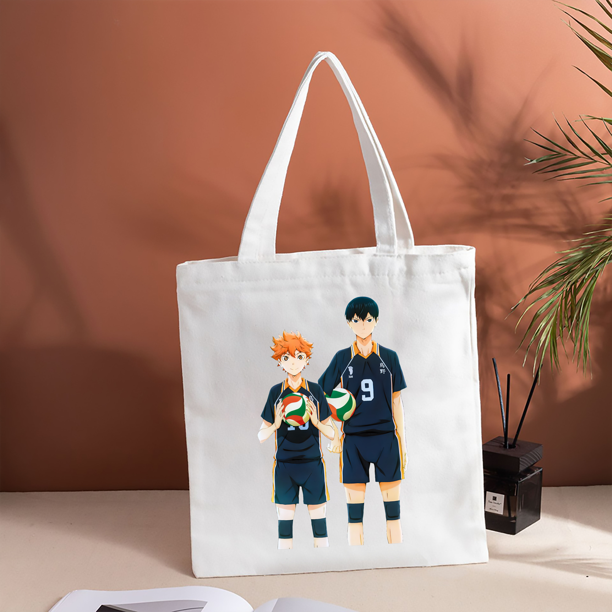 ハイキュー!! Haikyu!! 縦型キャンバス生地手提げバッグ　トートバッグ