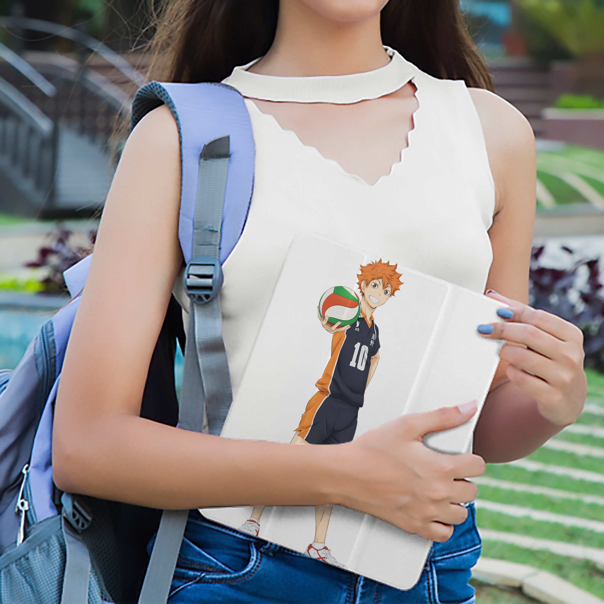 ハイキュー!! Haikyu!! IPad ケース ペン収納付き 三つ折りスタンド PUレザー×シリコン 対応機種9.5/10.5/10.9インチ