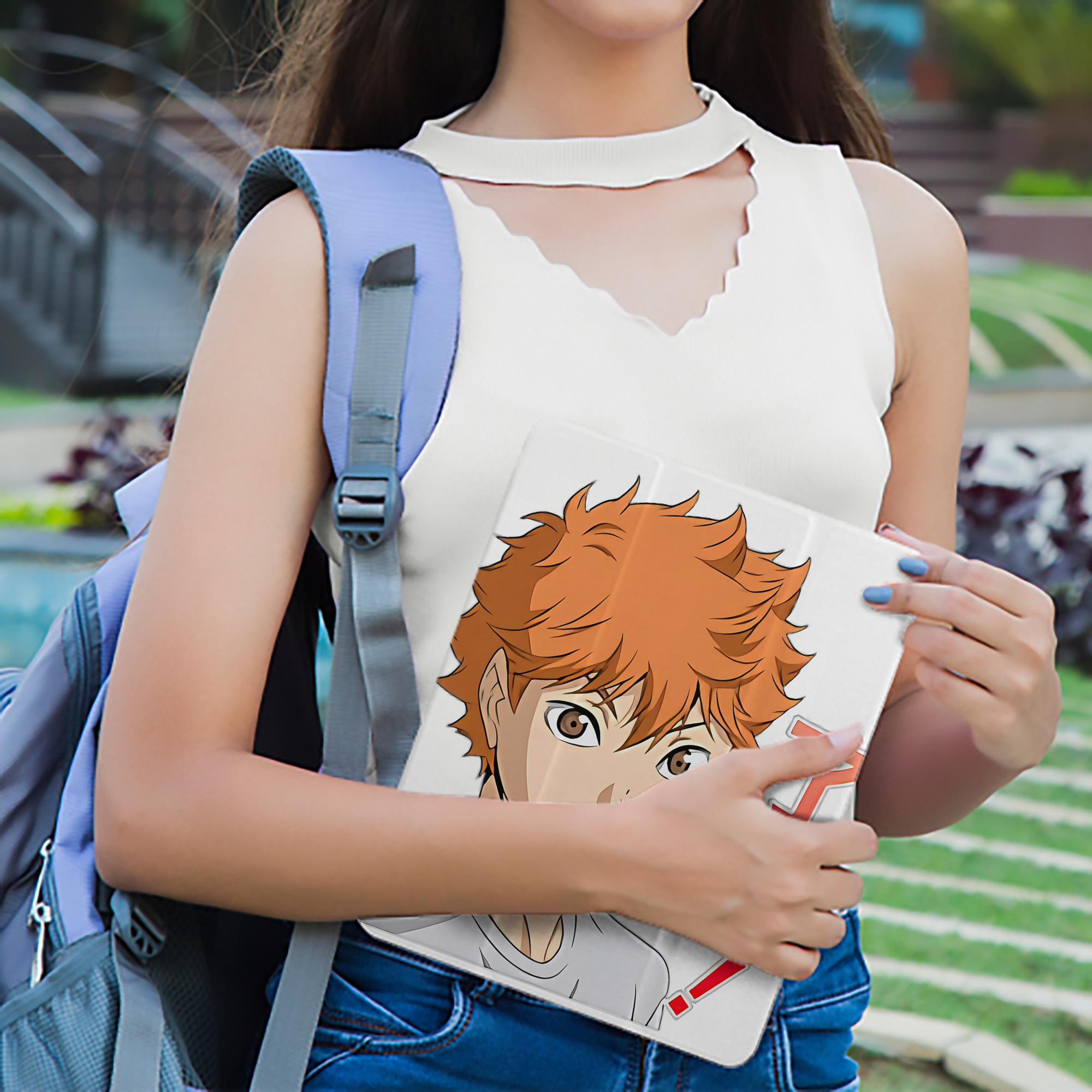 ハイキュー!! Haikyu!! IPad ケース ペン収納付き 三つ折りスタンド PUレザー×シリコン 対応機種9.5/10.5/10.9インチ